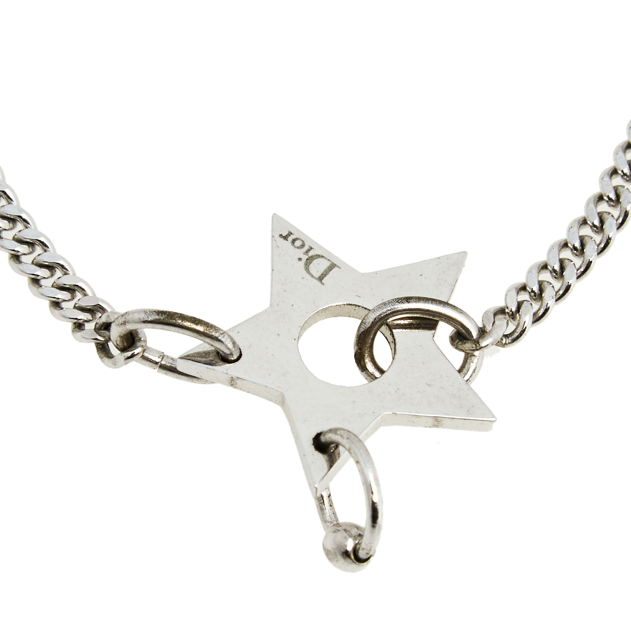 

Dior Silver Tone Star Pendant Bracelet