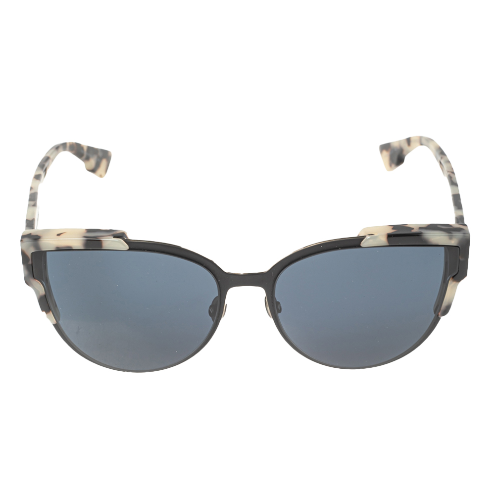 

Dior Black Tortoise Print Acetate Wildly Dior Cat Eye Sunglasses, Multicolor