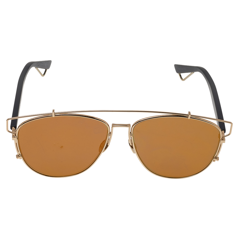 

Dior Black/Gold RHL83 Technologic Aviator Sunglasses