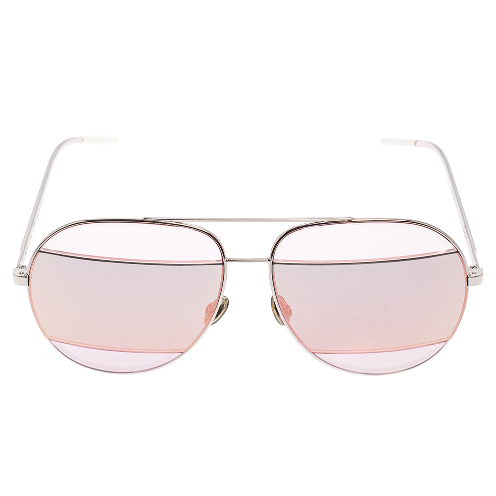 

Dior Pink/Silver DiorSplit2 Aviator Sunglasses