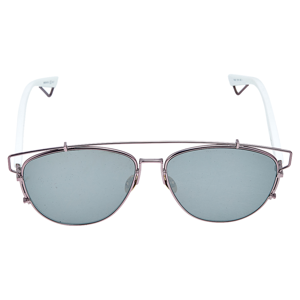 

Dior White/Grey TVG0T DiorTechnologic Aviator Sunglasses