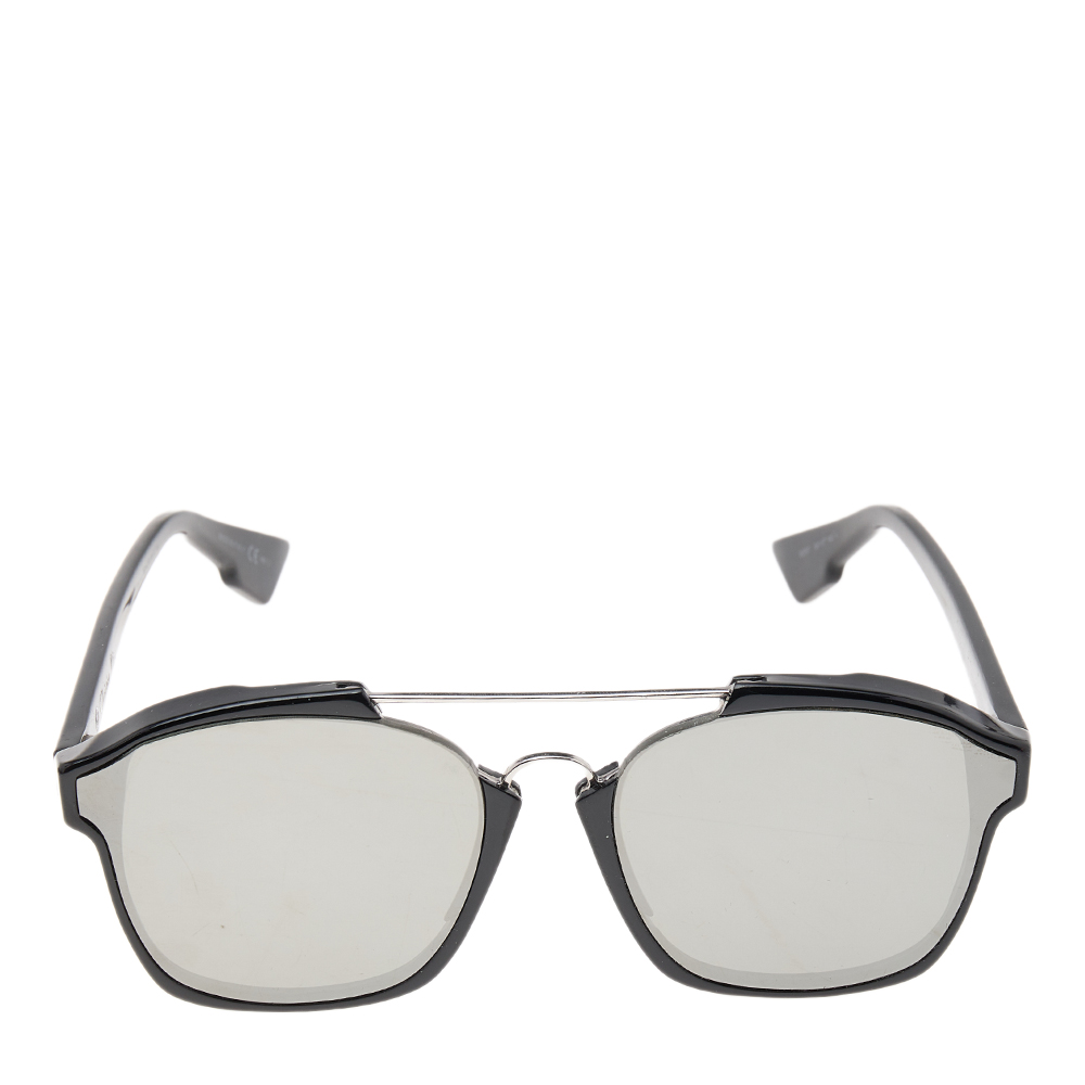 

Dior Silver and Black/Grey Mirrored 8070T Dior Abstract Wayfarer Sunglasses