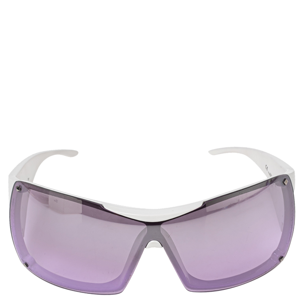 

Dior Purple/White Overshine 2 Oversized Shield Sunglasses