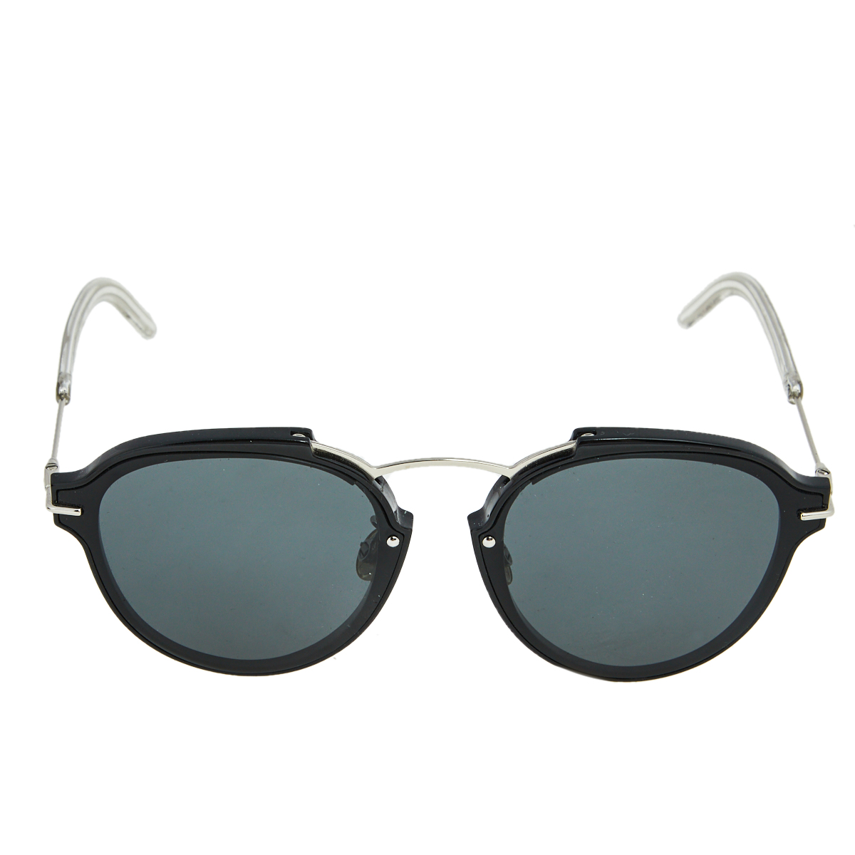 

Dior Black/Grey DiorEclat Round Sunglasses