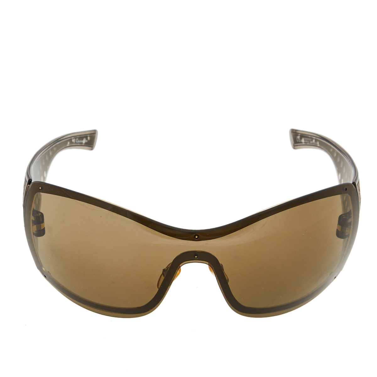 

Dior Pale Gold/ Brown QHP8T Quadrille Shield Sunglasses