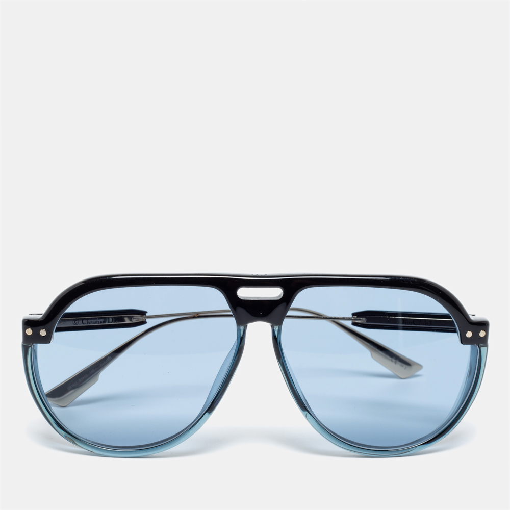 

Dior Black/Blue DiorClub3 Aviator Sunglasses