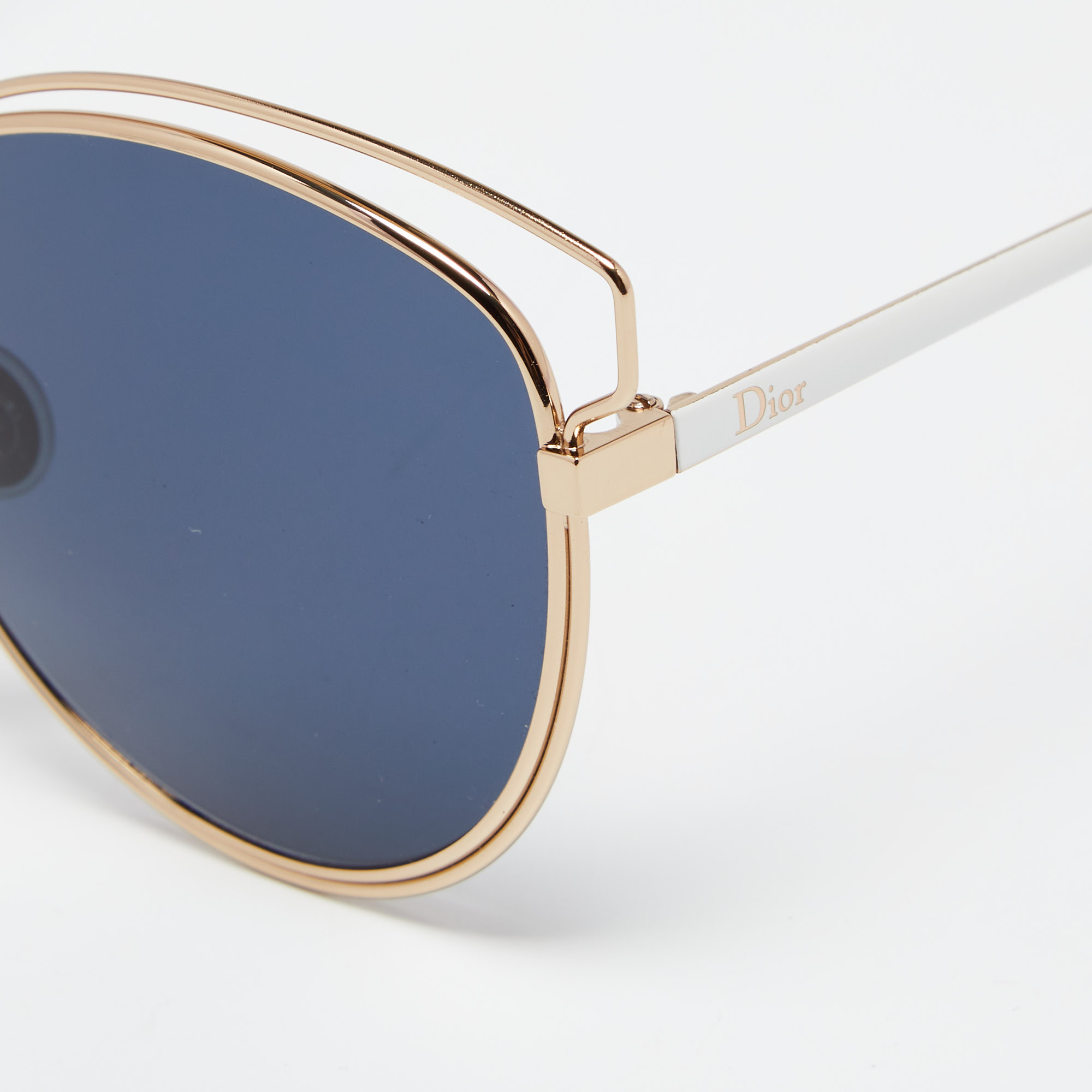 

Dior Gold/Black Sideral 2 Cat-Eye Sunglasses, Blue