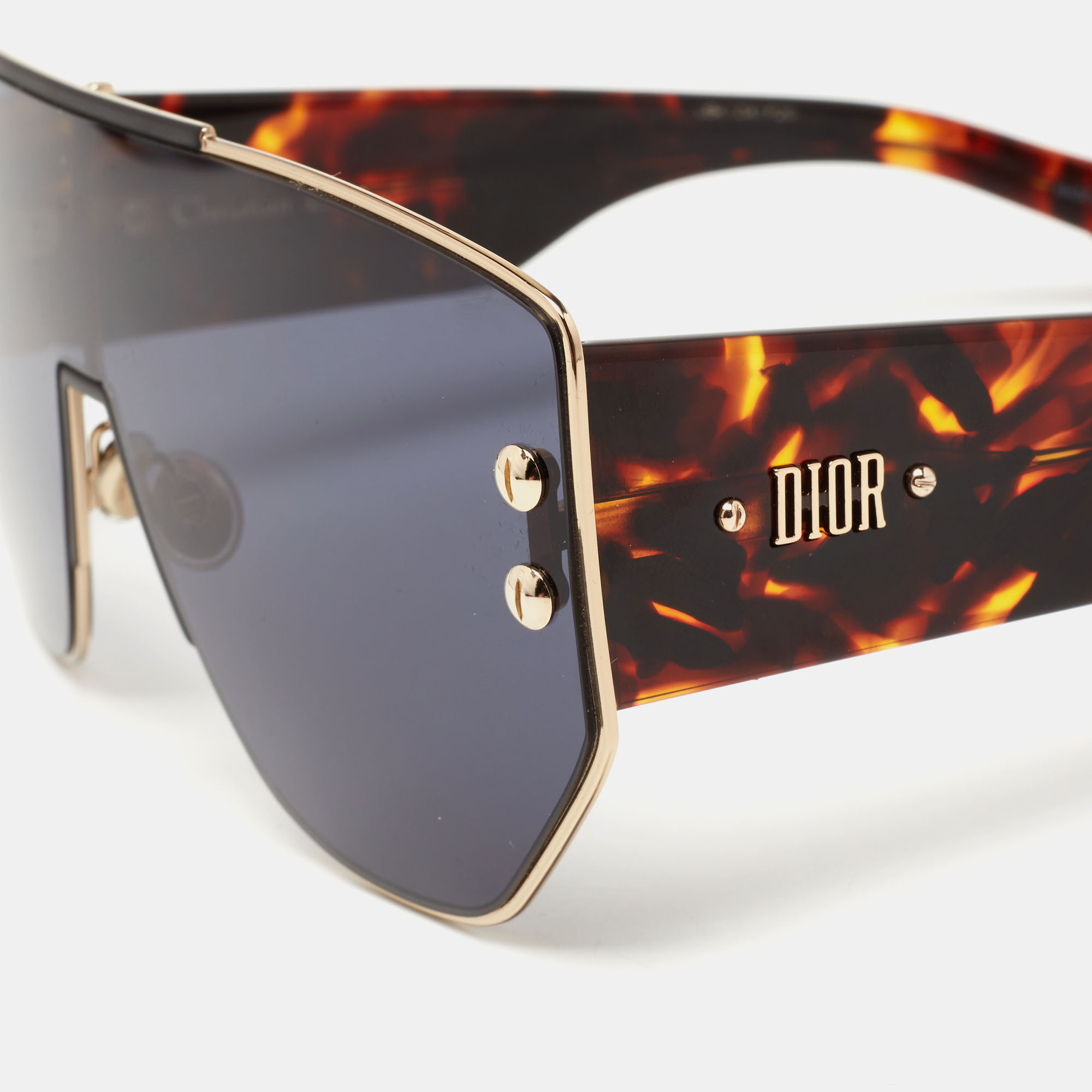 

Dior Black/Havana Brown/Gold Blue 000/A9 Dior Addict1 Shield Sunglasses