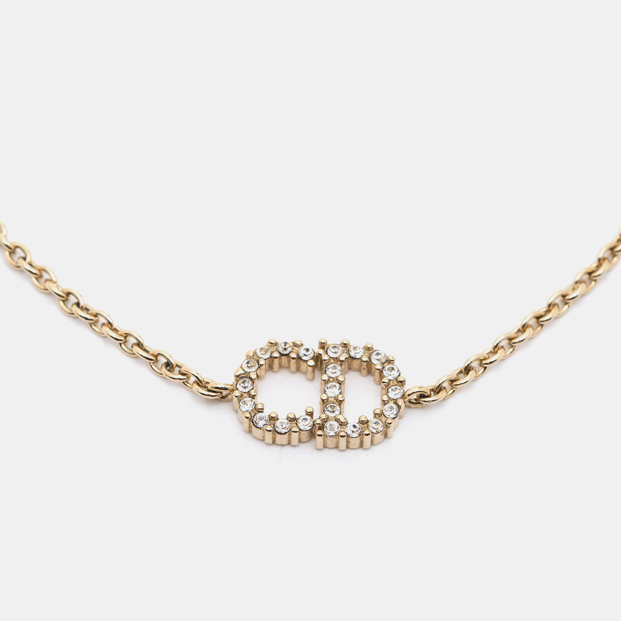 

Dior Clair D Lune Crystals Gold Tone Bracelet