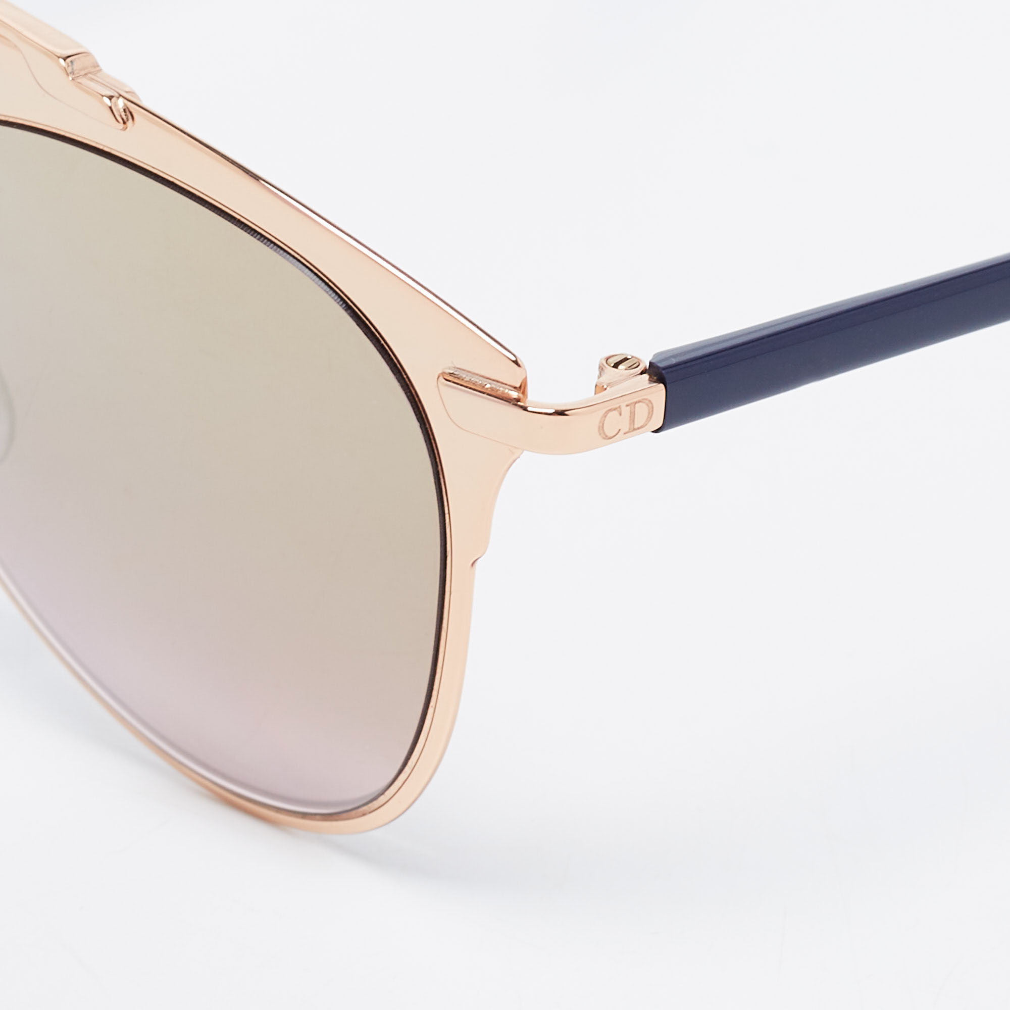 

Dior Rose Gold Tone Prism Mirrored DiorReflected Aviator Sunglasses
