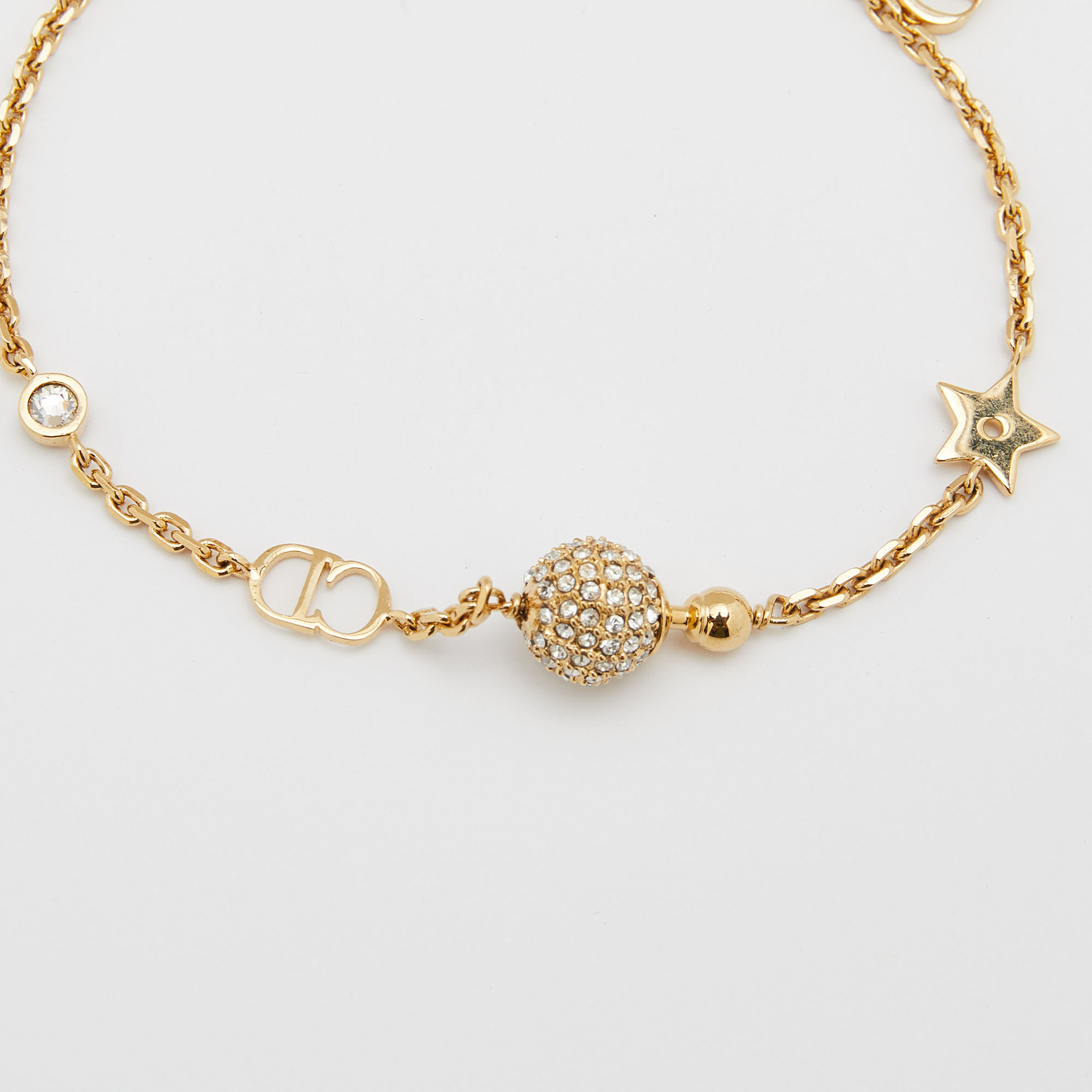 

Dior Gold Tone Crystal La Petite Tribale Bracelet