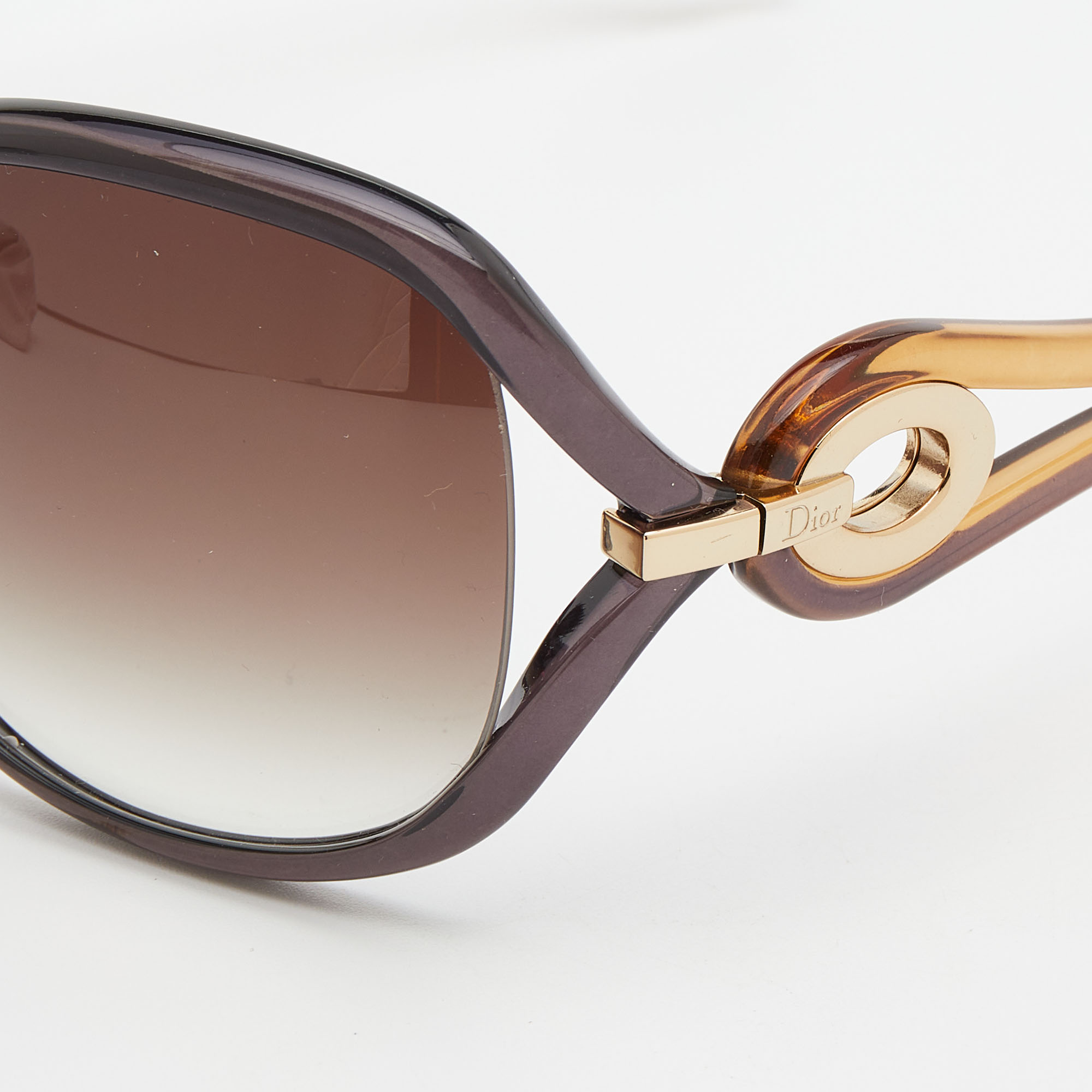 

Dior Grey/Brown Gradient Volute 2F Oversized Sunglasses