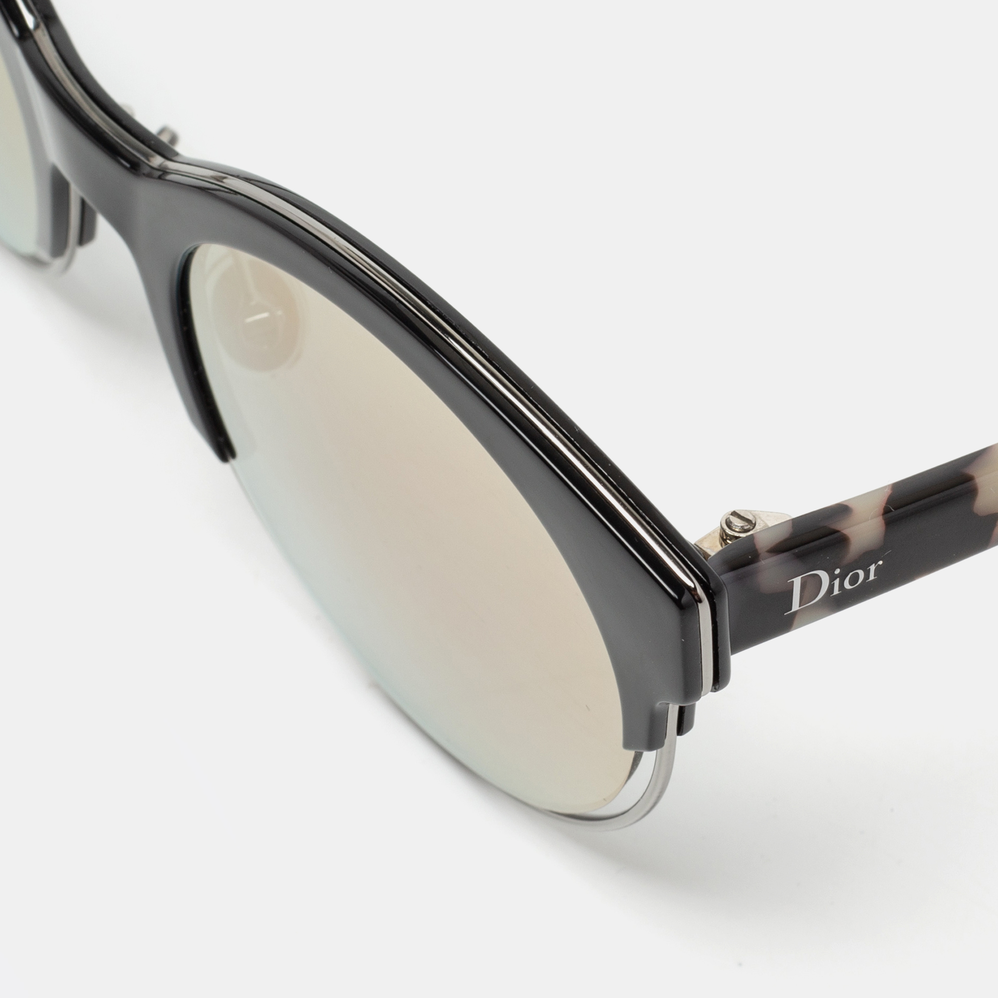 

Dior Black/Pink Mirrored DiorSideral1 XV50J Round Sunglasses