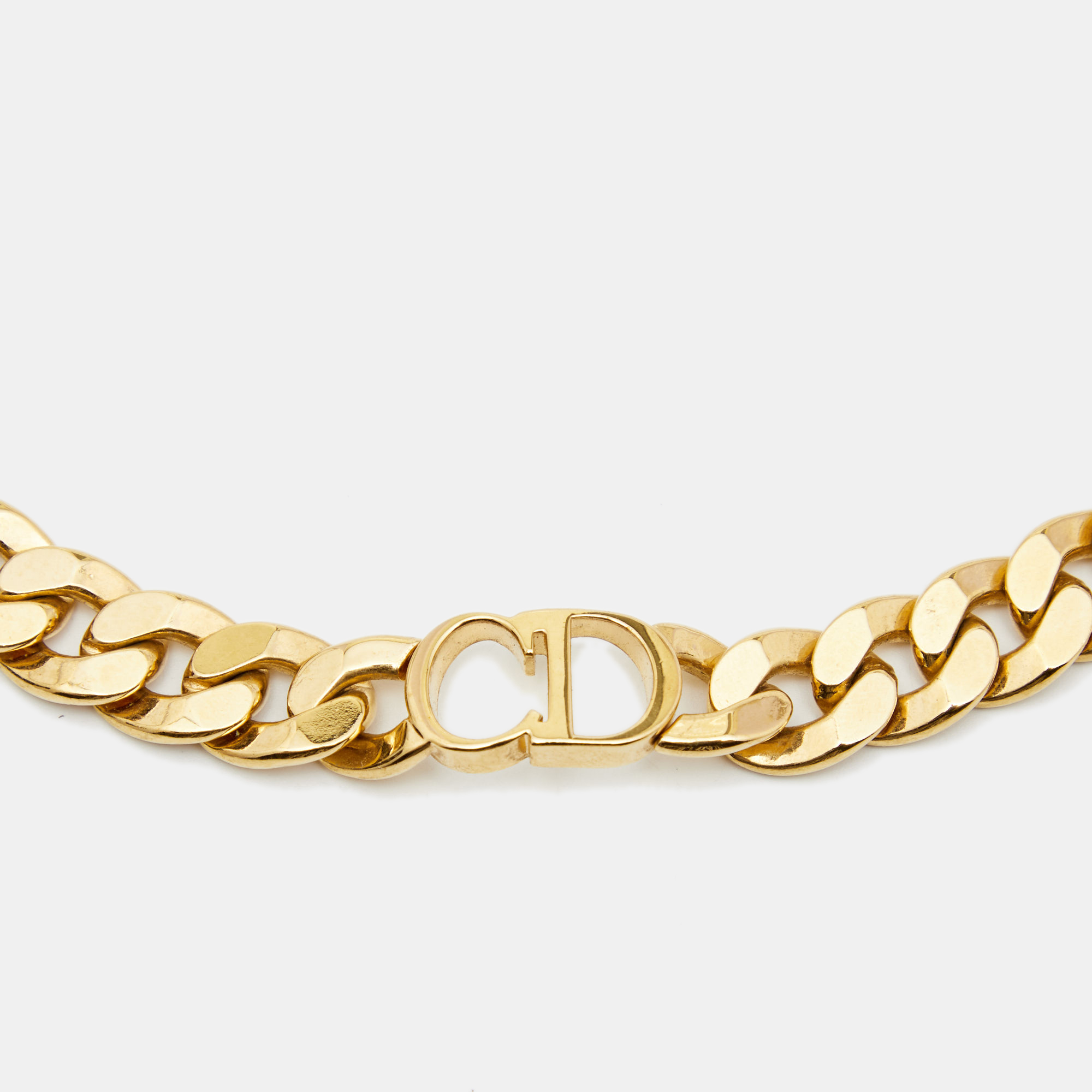 

Dior Danseuse Étoile Gold Tone Choker Necklace