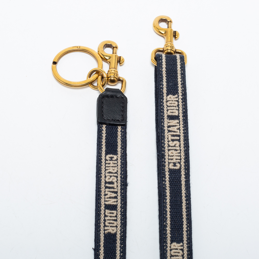

Dior Blue Canvas Logo Shoulder Strap