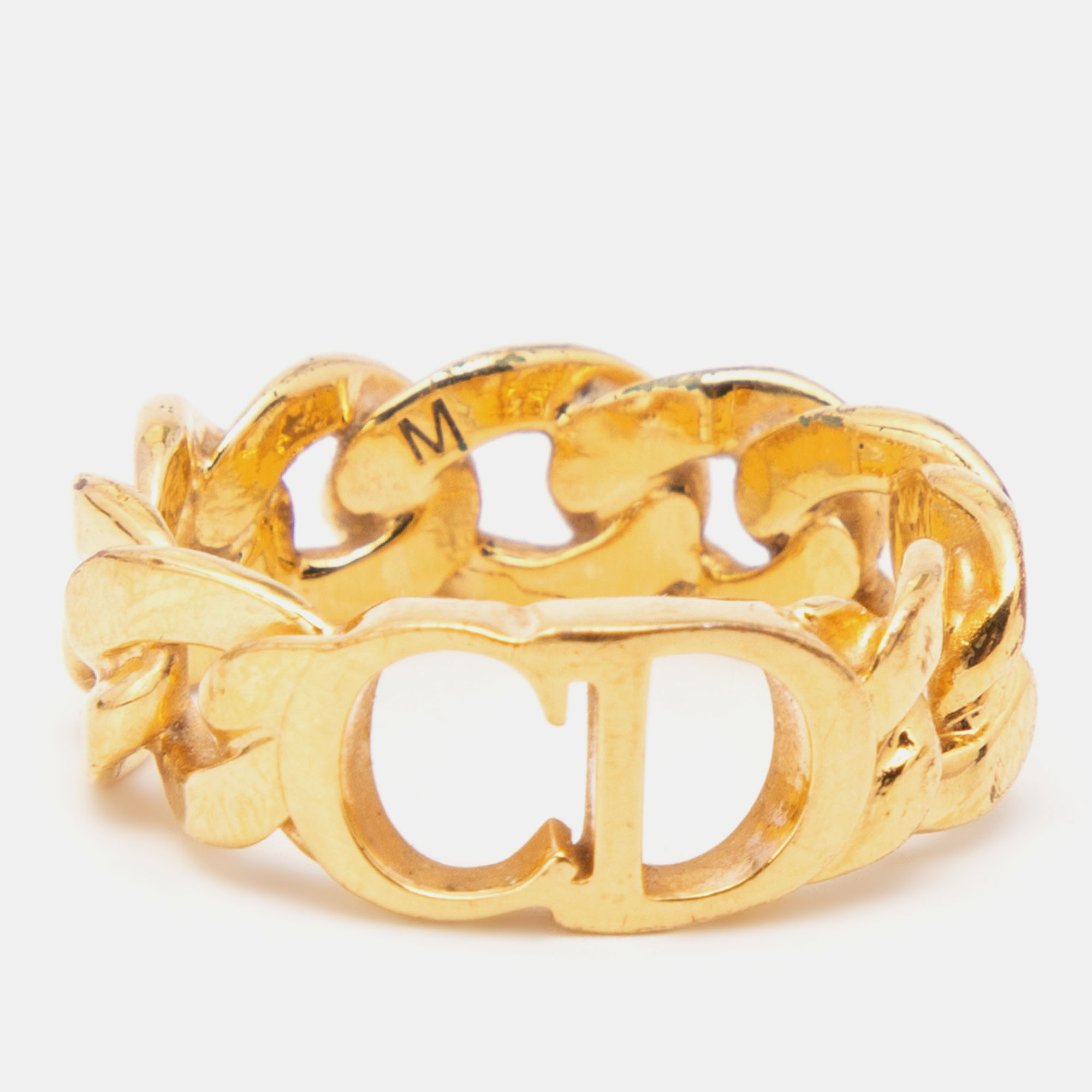 

Dior Danseuse Etoile Gold Tone Ring Size