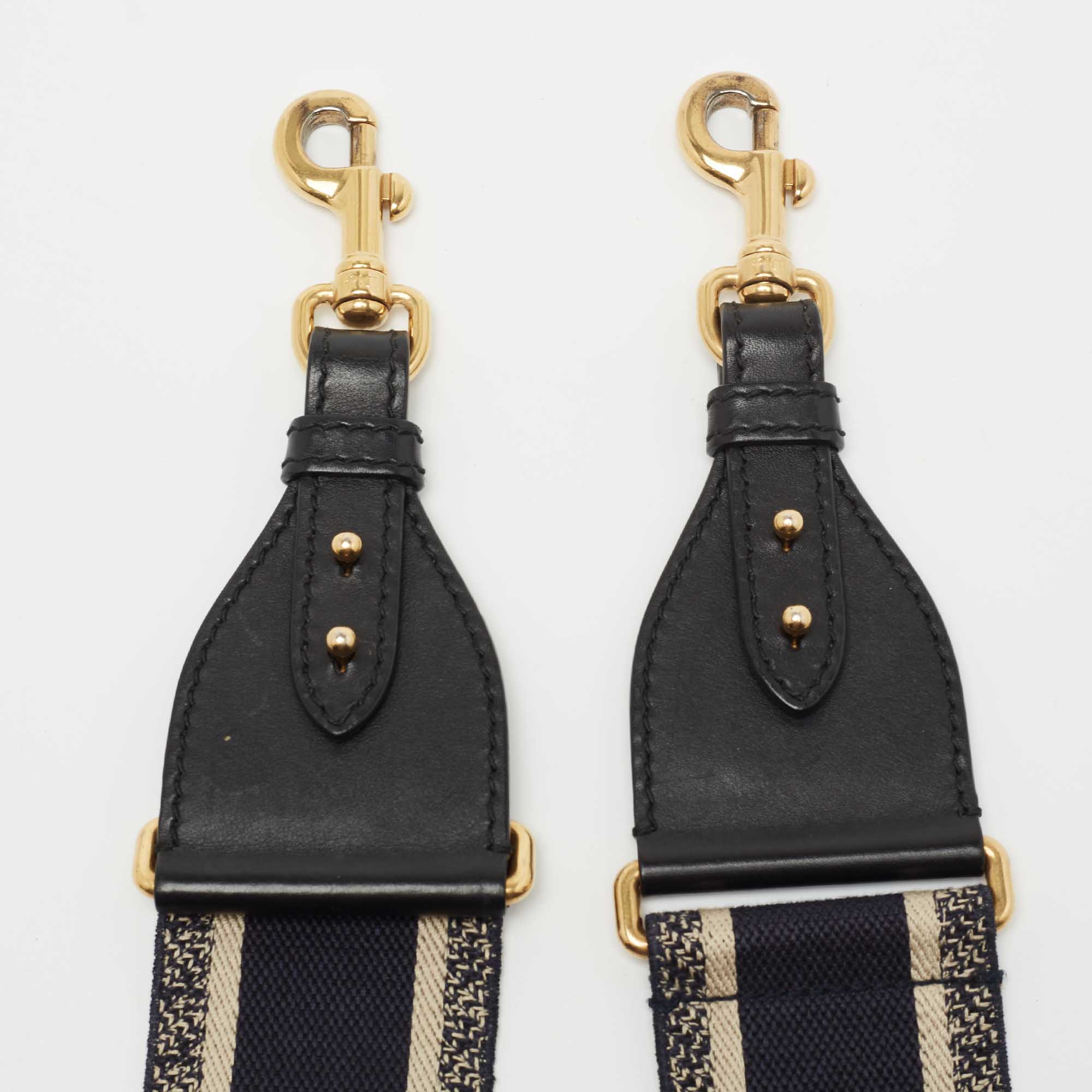 

Dior Blue Canvas and Leather Shoulder Bag Strap