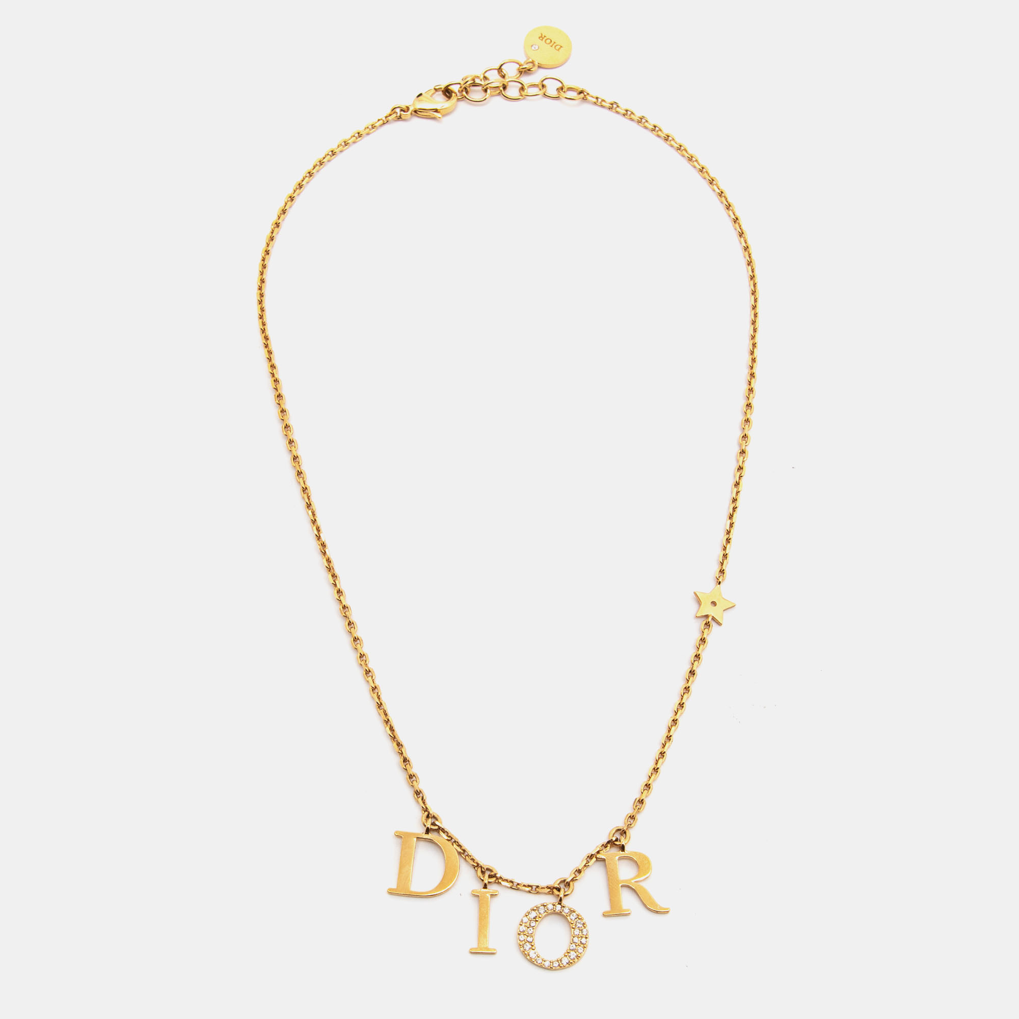 

Dior Dio(r)evolution Crystal Gold Tone Necklace