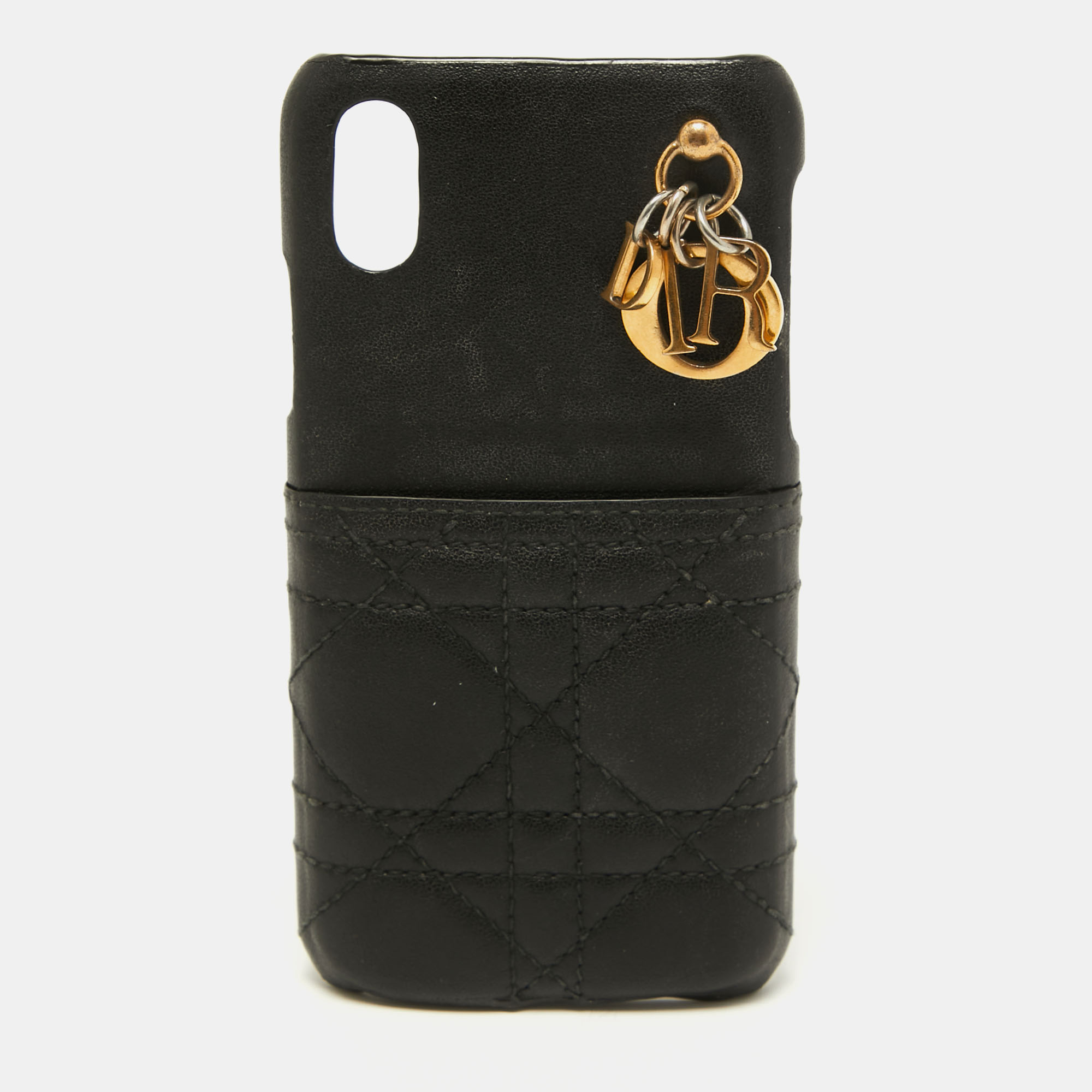 Pre-owned Dior Iphone X Case In Black