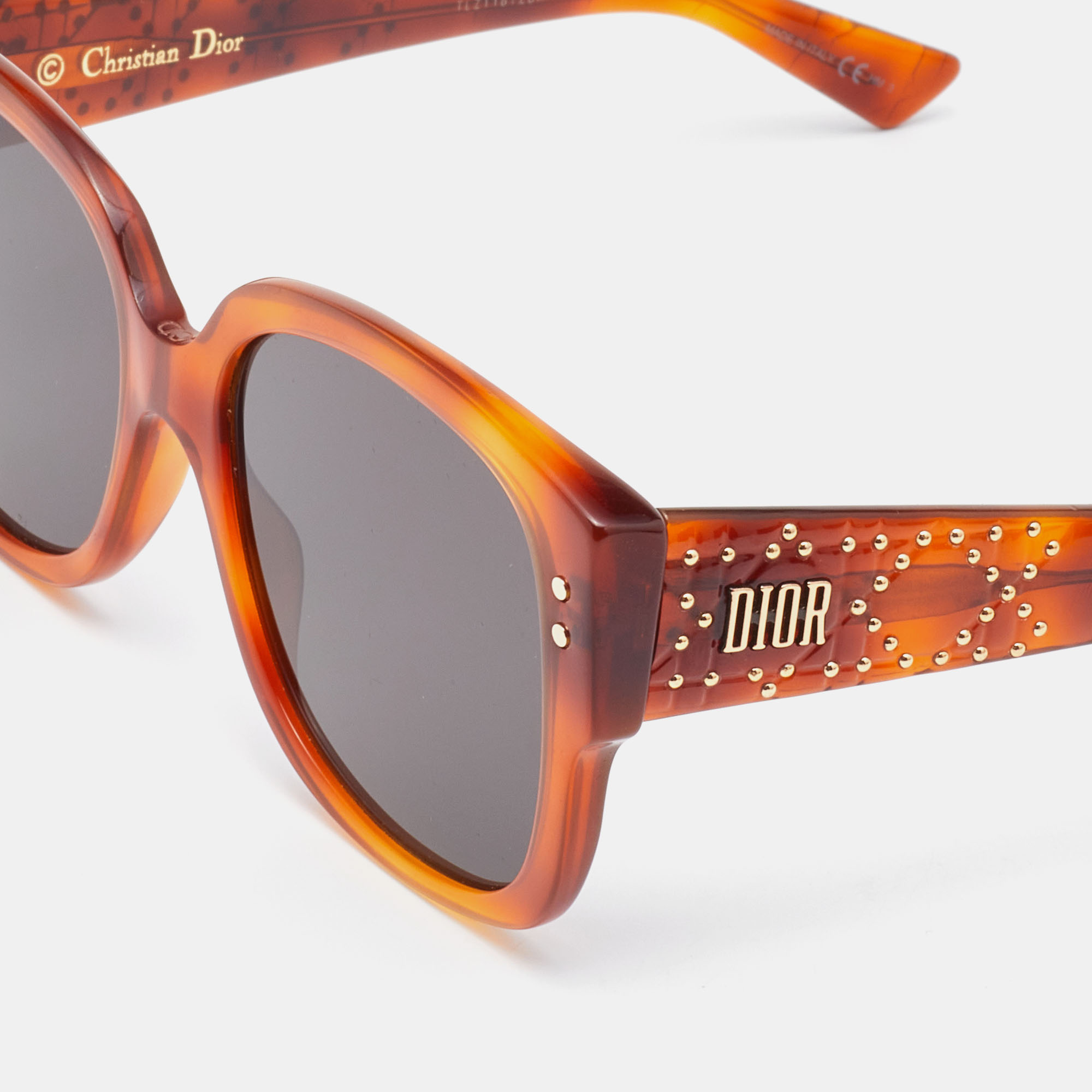 

Dior Lady Studs Brown/Grey SX72K Rectangle Sunglasses