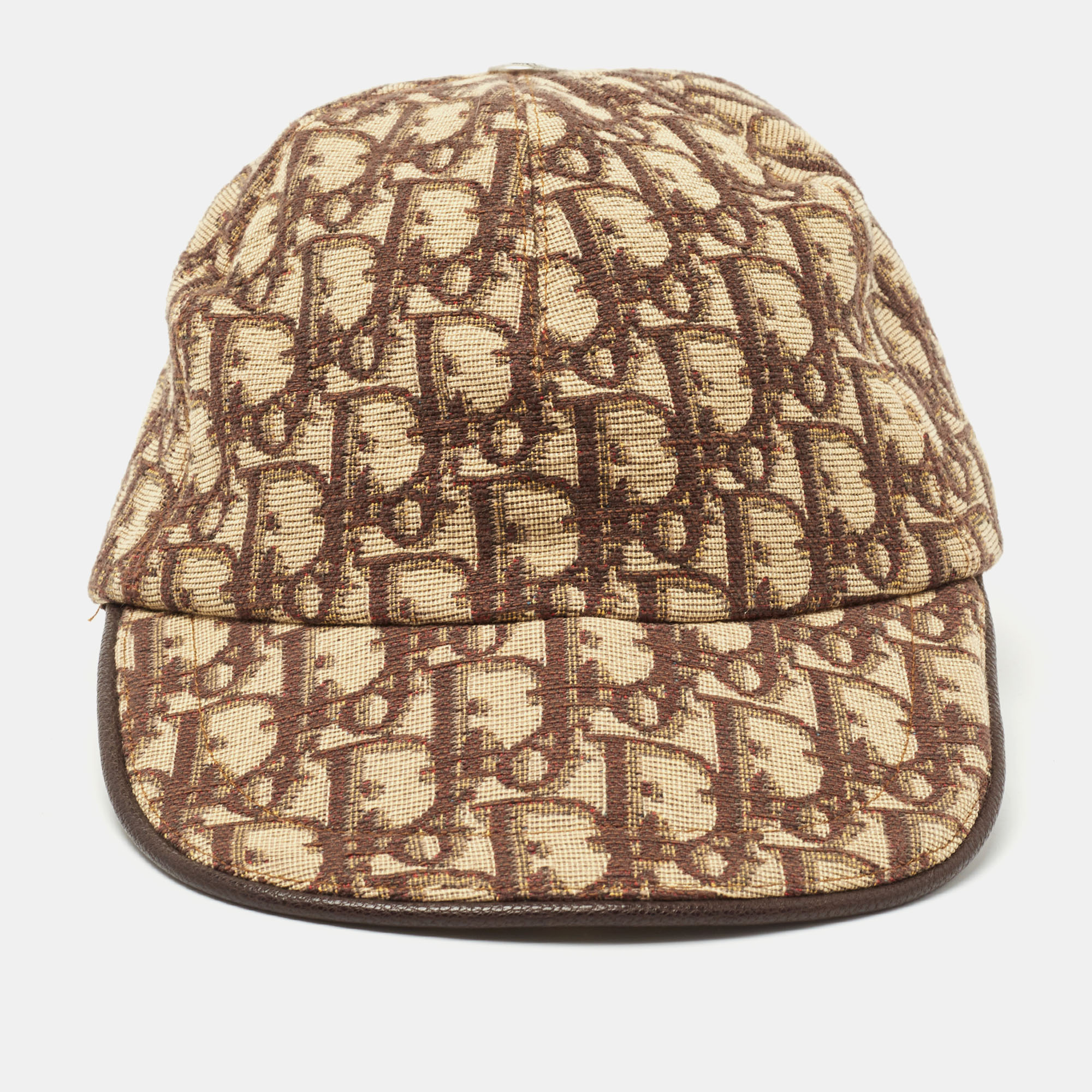 

Dior Vintage Beige Oblique Canvas Baseball Cap