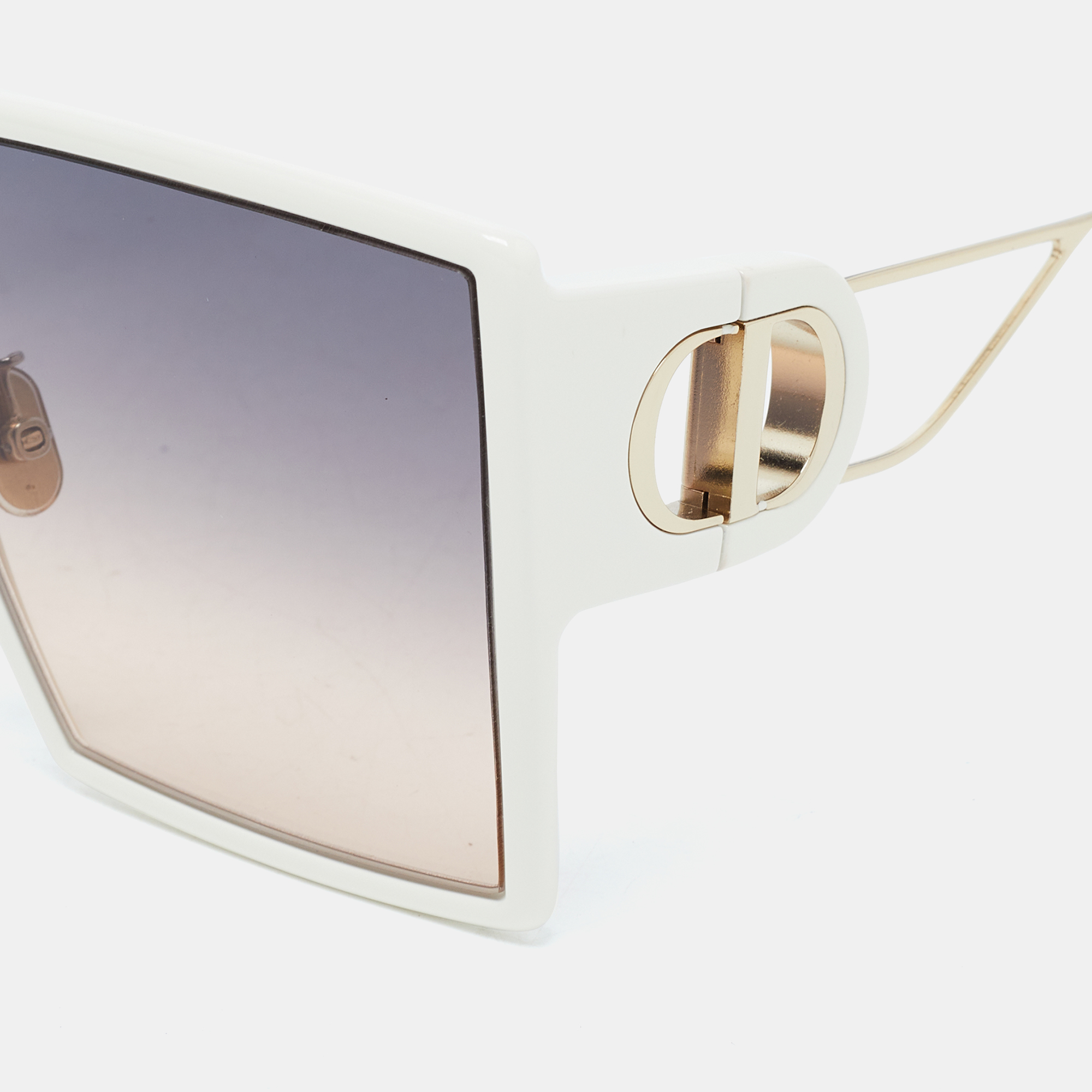 

Dior White 30montaigne Gradient Oversized Sunglasses