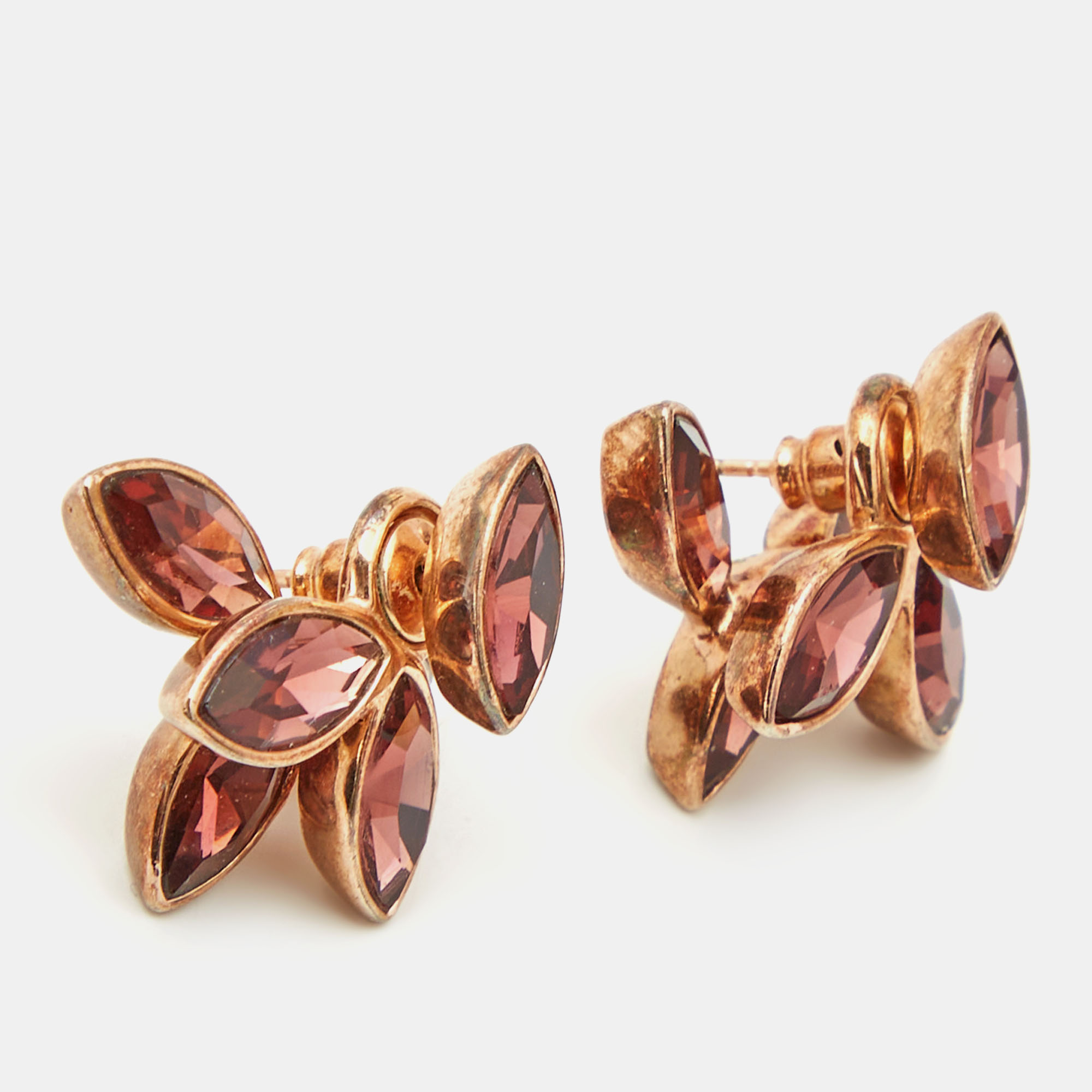 

Dior Mise En Tribal Crystals Gold Tone Bracelet Earrings