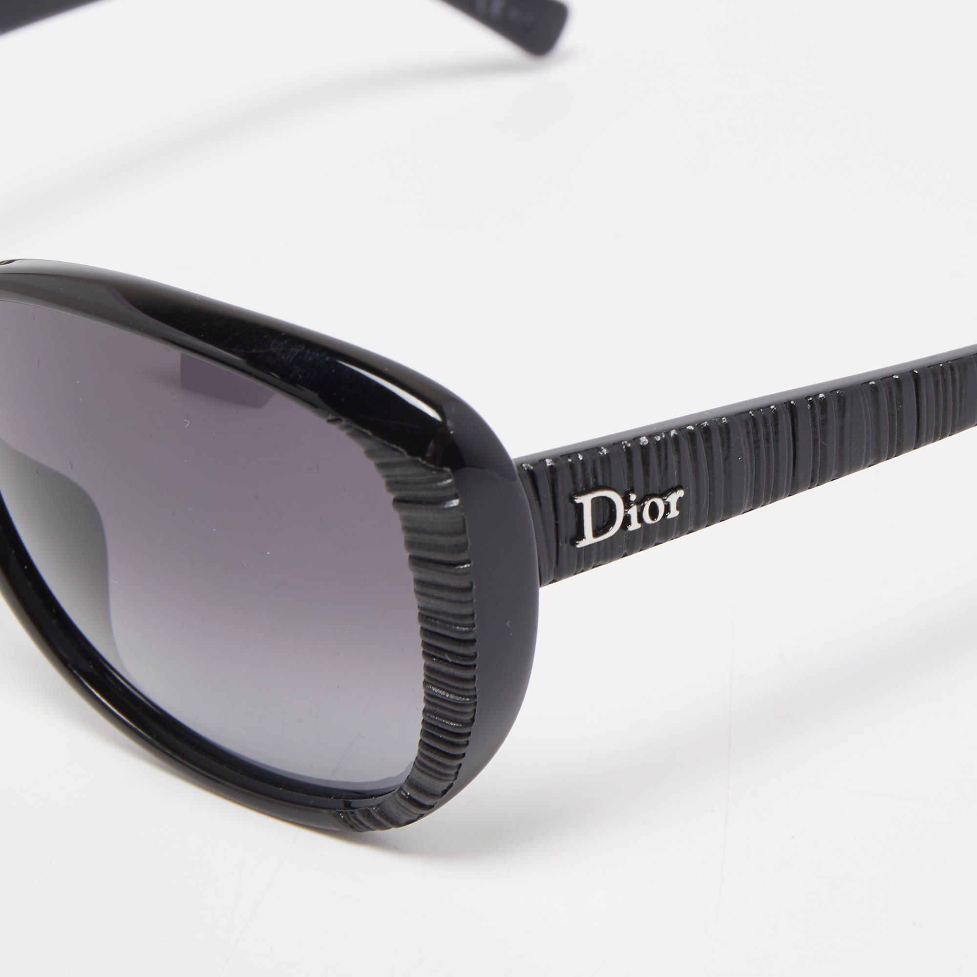 

Dior Black Taffetas Oversized Sunglasses