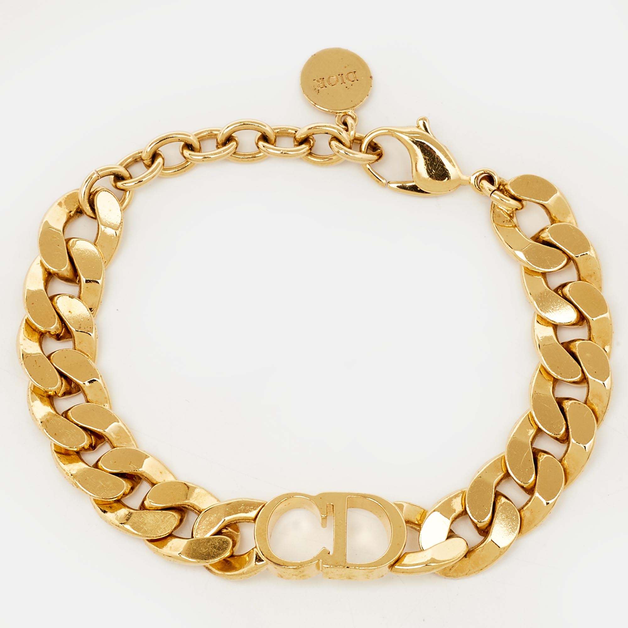 Pre-owned Dior Danseuse Étoile Gold Tone Bracelet | ModeSens