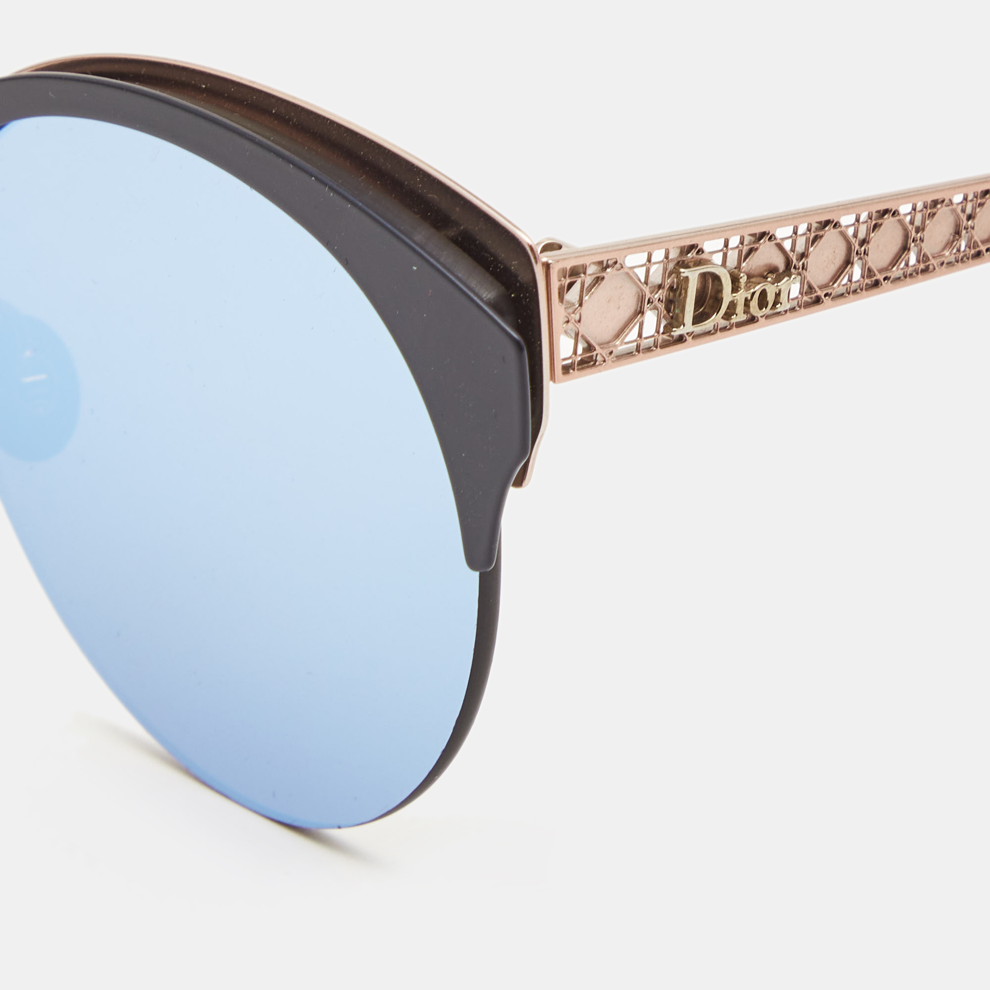

Dior Black/Blue Mirrored Diorama Club Cat Eye Sunglasses