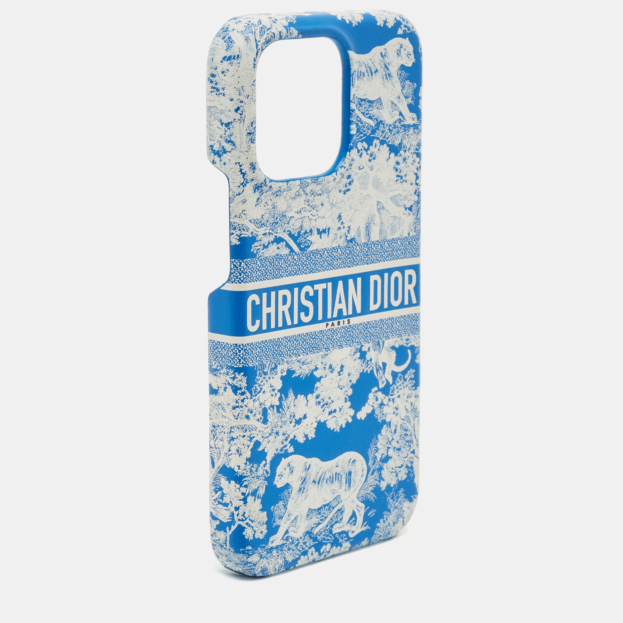 

Dior Blue/White Leather Dior Travel iPhone 13 Pro Case