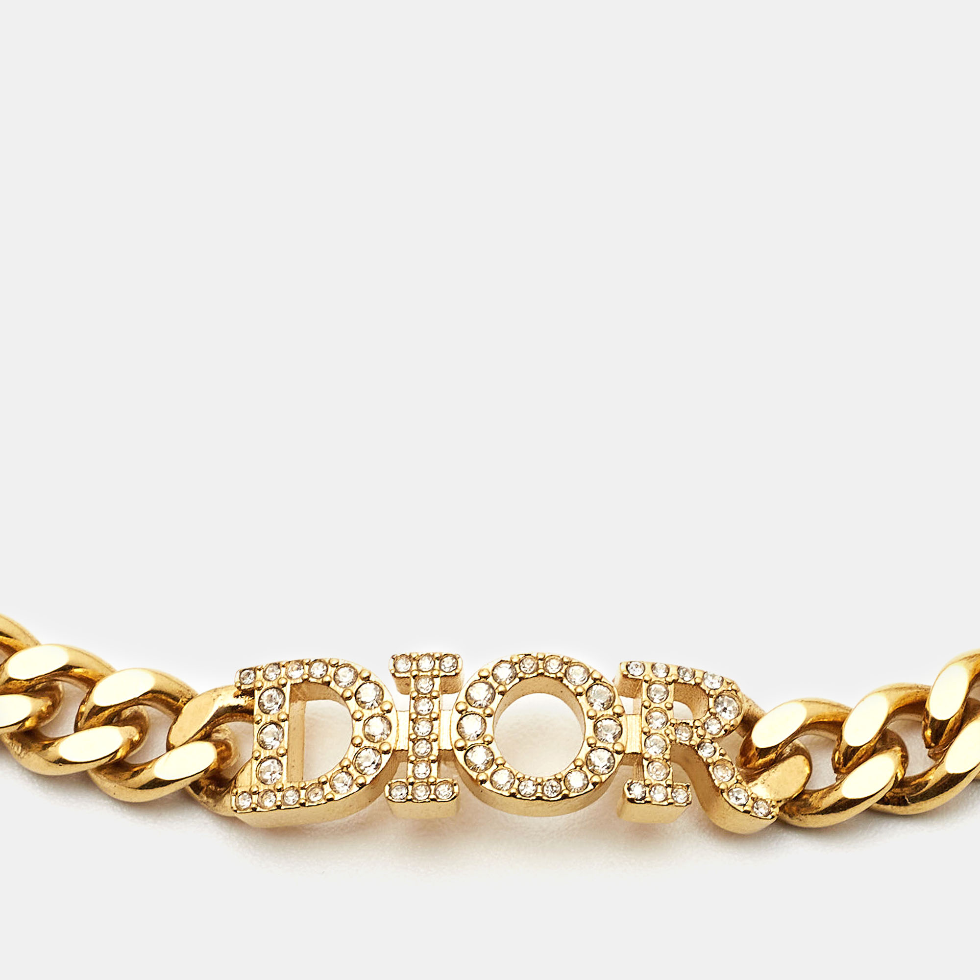 

Dior Dio(r)evolution Crystals Gold Tone Bracelet