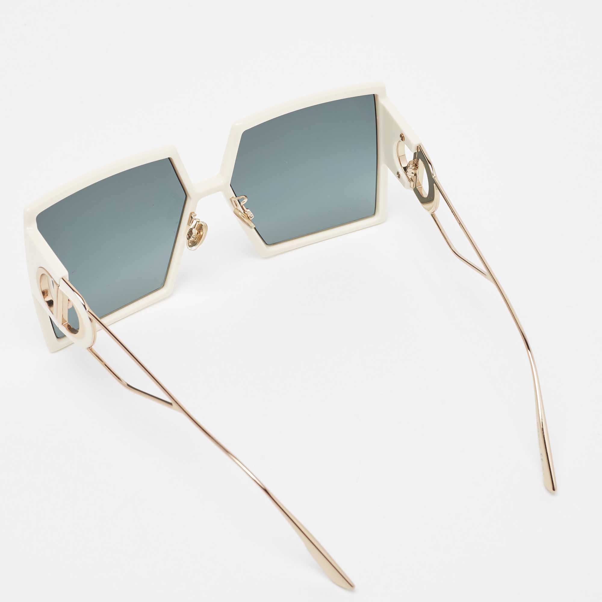 

Dior White/Gold 30 Montaigne Square Sunglasses