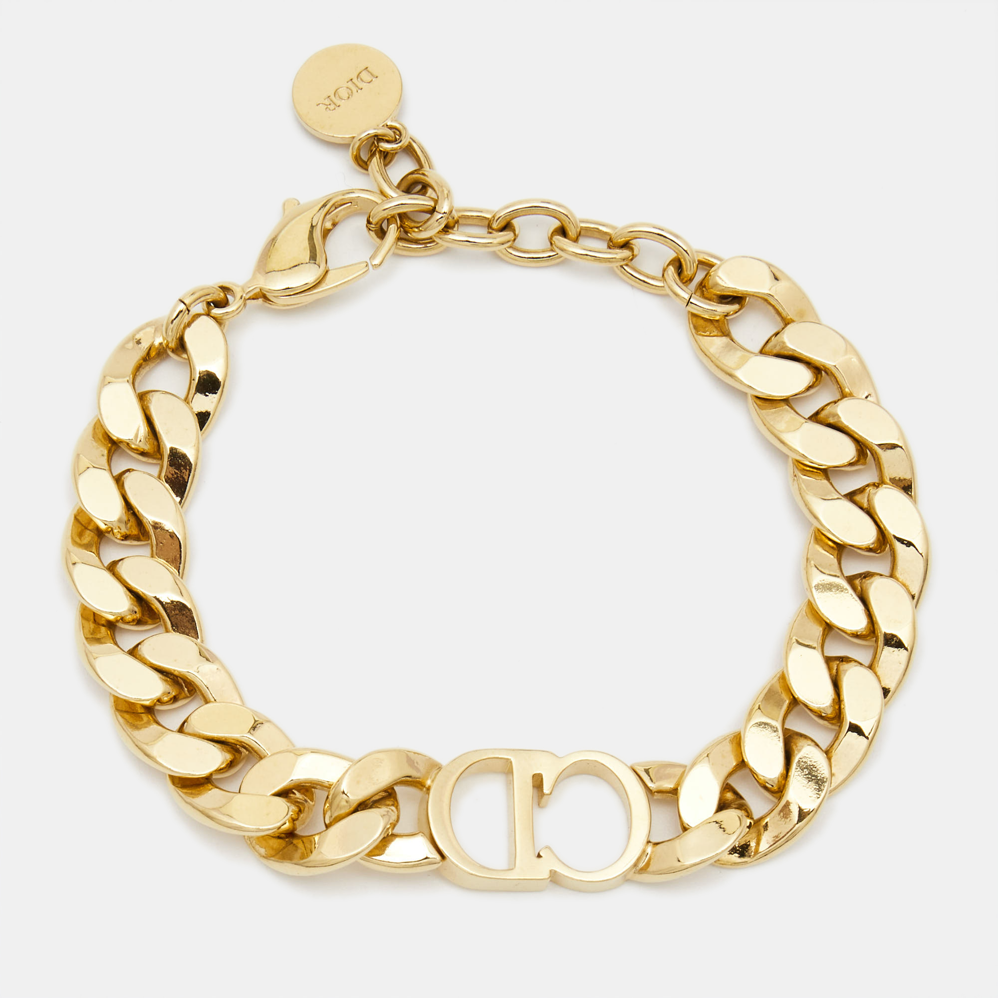 

Dior CD Logo Danseuse Étoile Gold Tone Bracelet