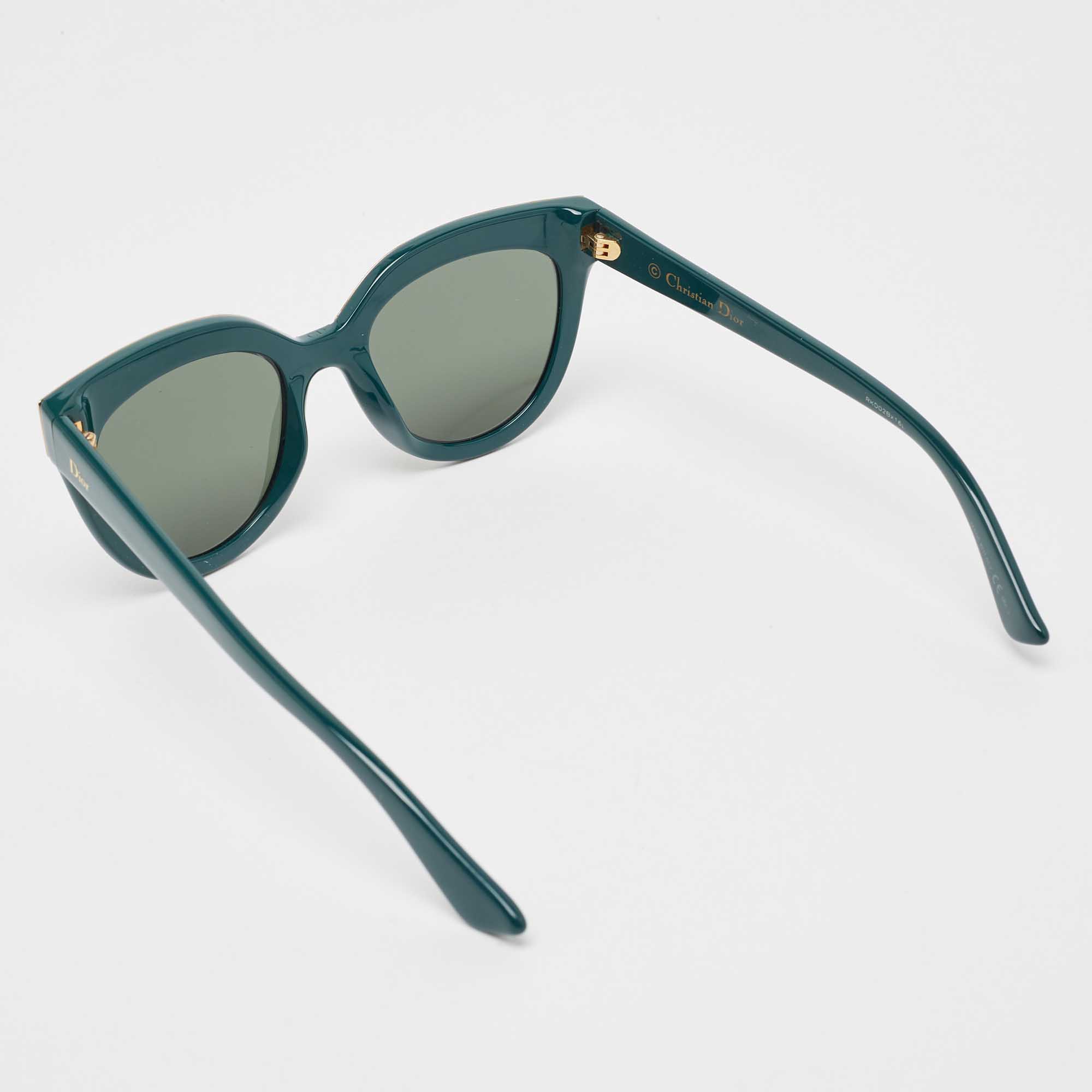 

Dior Green Soft1 Cat Eye Sunglasses