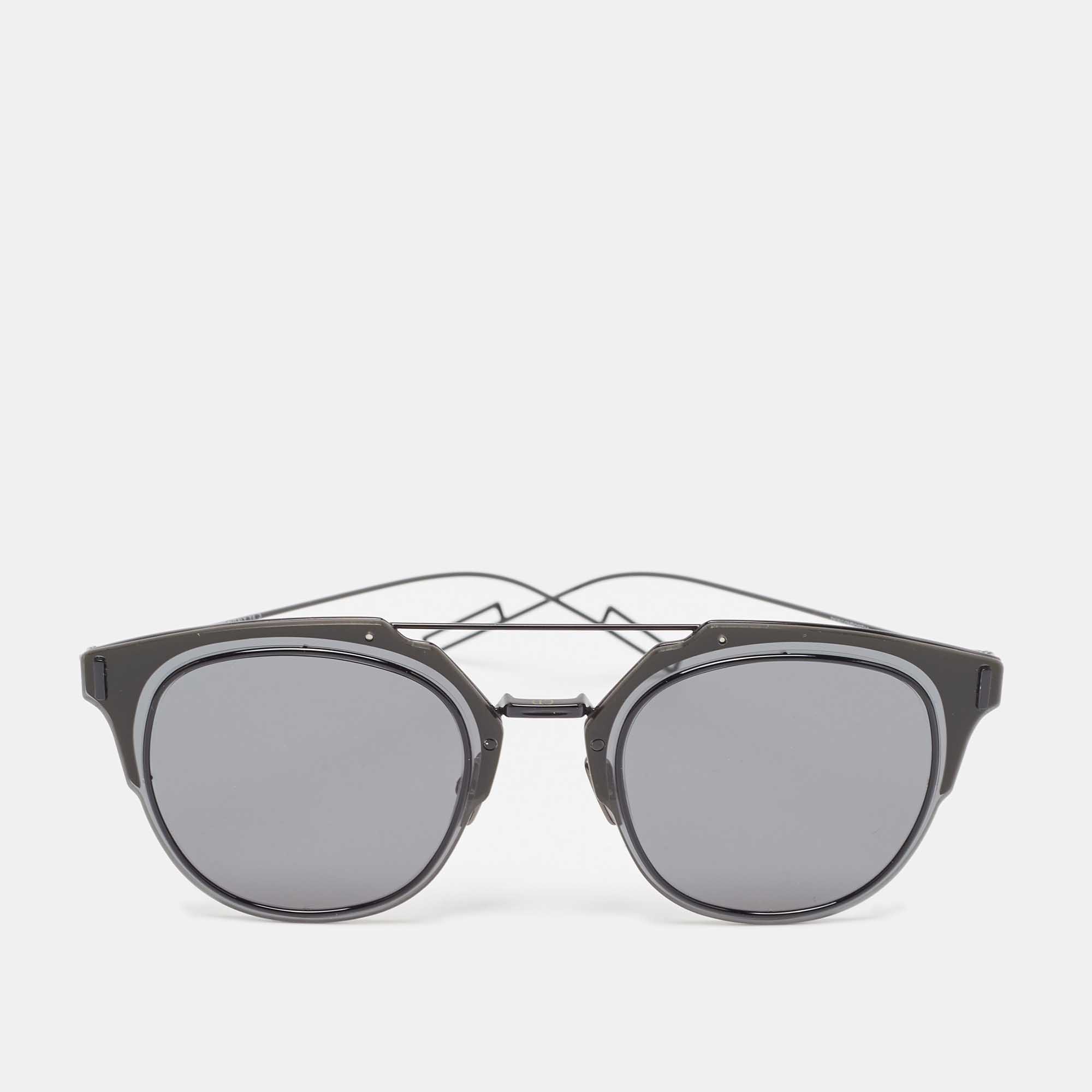 Pre-owned Dior Homme Black Composit 1.0 Wayfarer Sunglasses