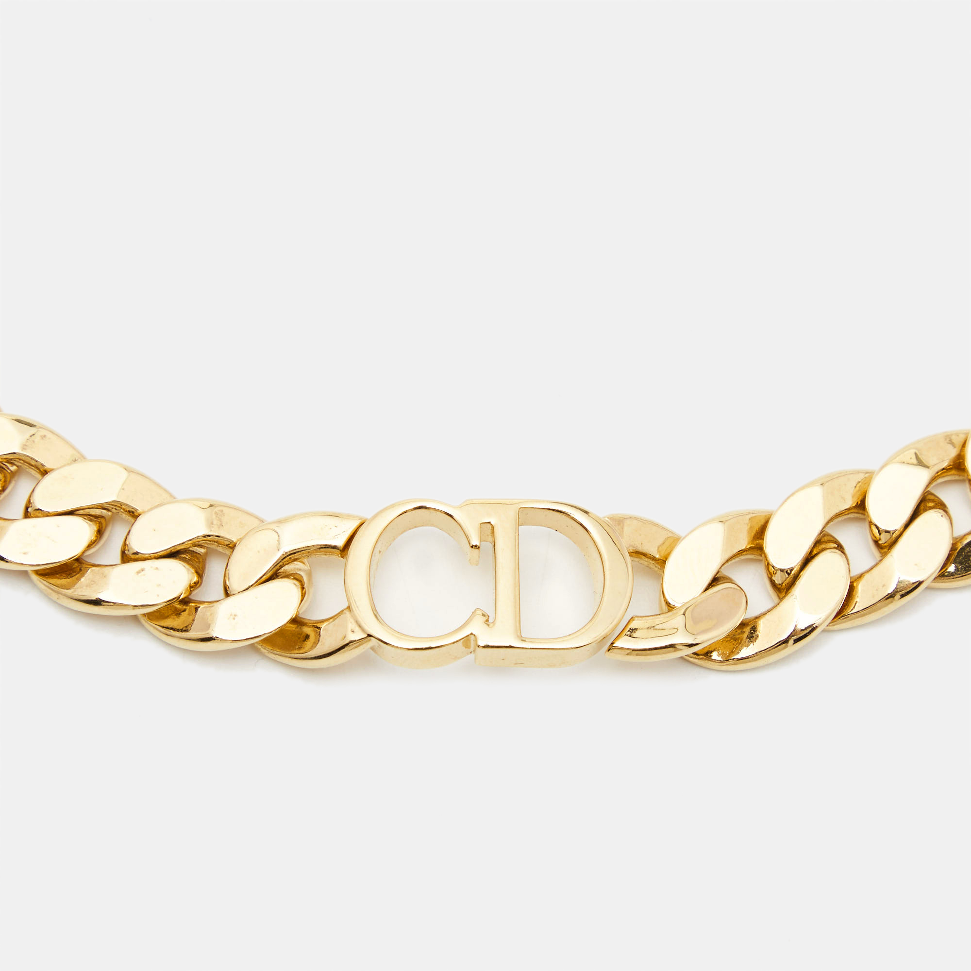 

Dior Danseuse Étoile Gold Tone Choker Necklace