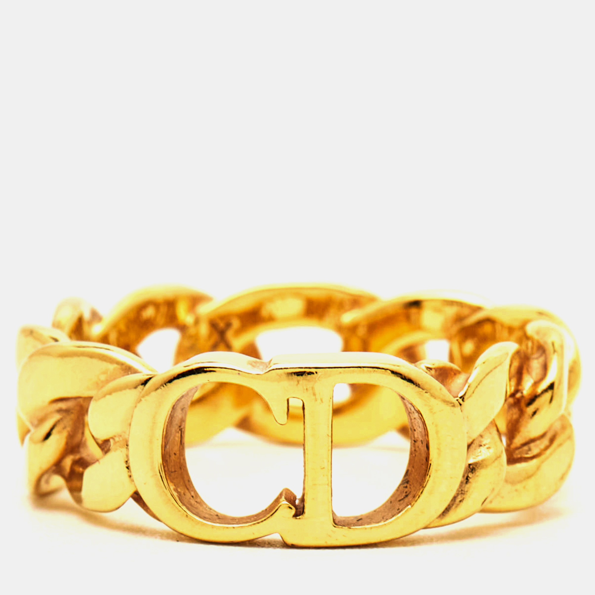 

Dior Danseuse Étoile Gold Tone Ring Size