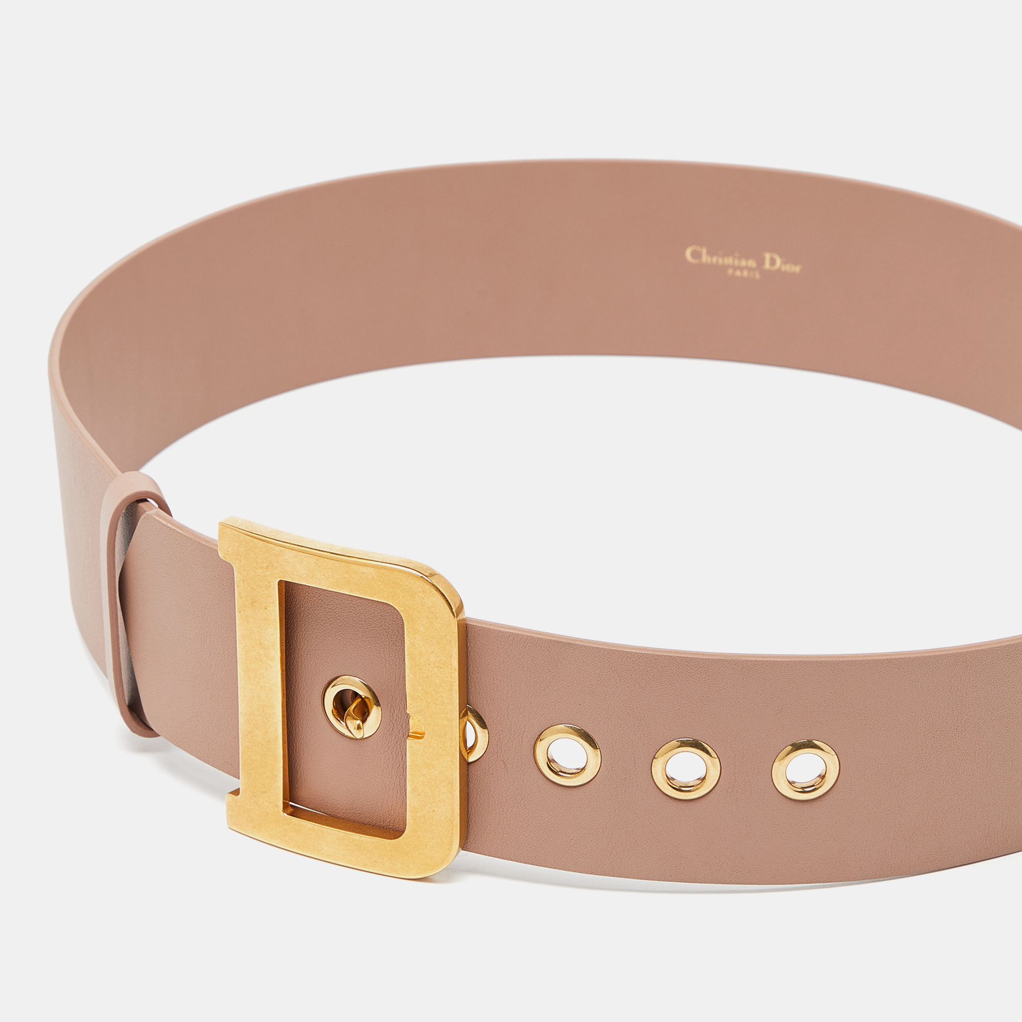 

Dior Pink Leather Wide Waist Belt