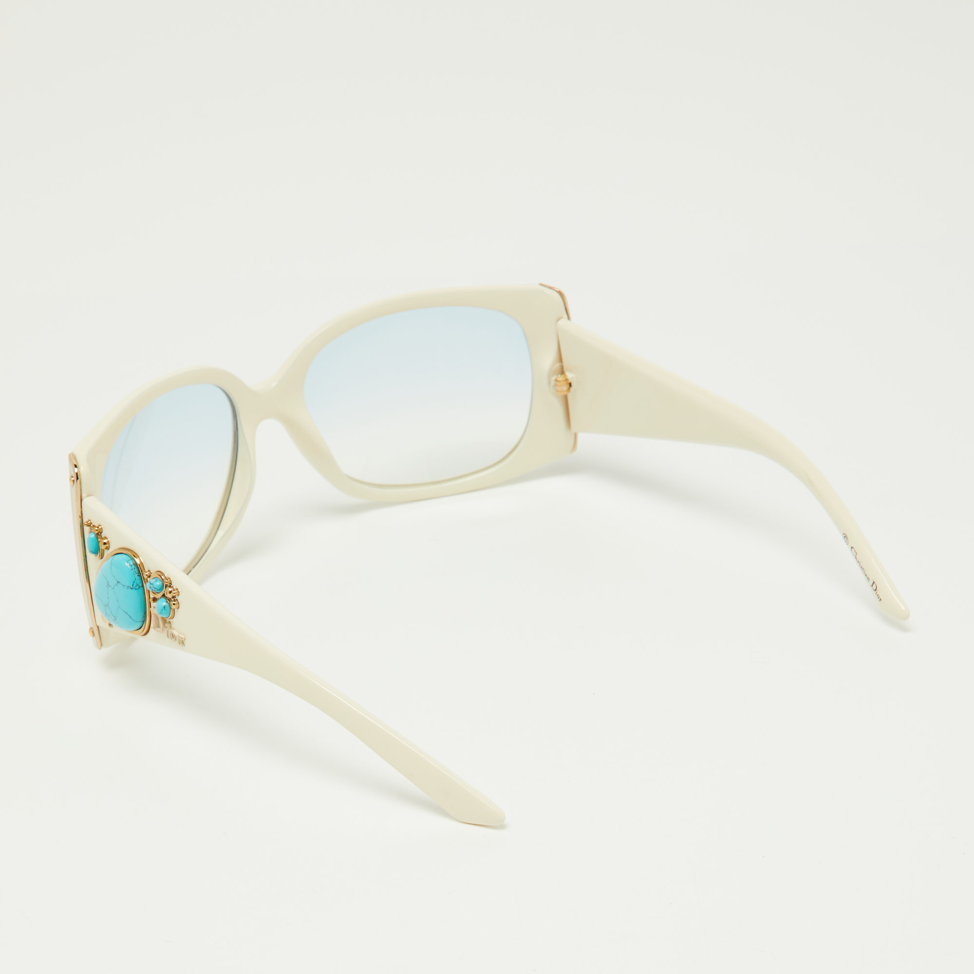 

Dior White/Grey Gradient Daiquidior N5A5M Rectangle Sunglasses