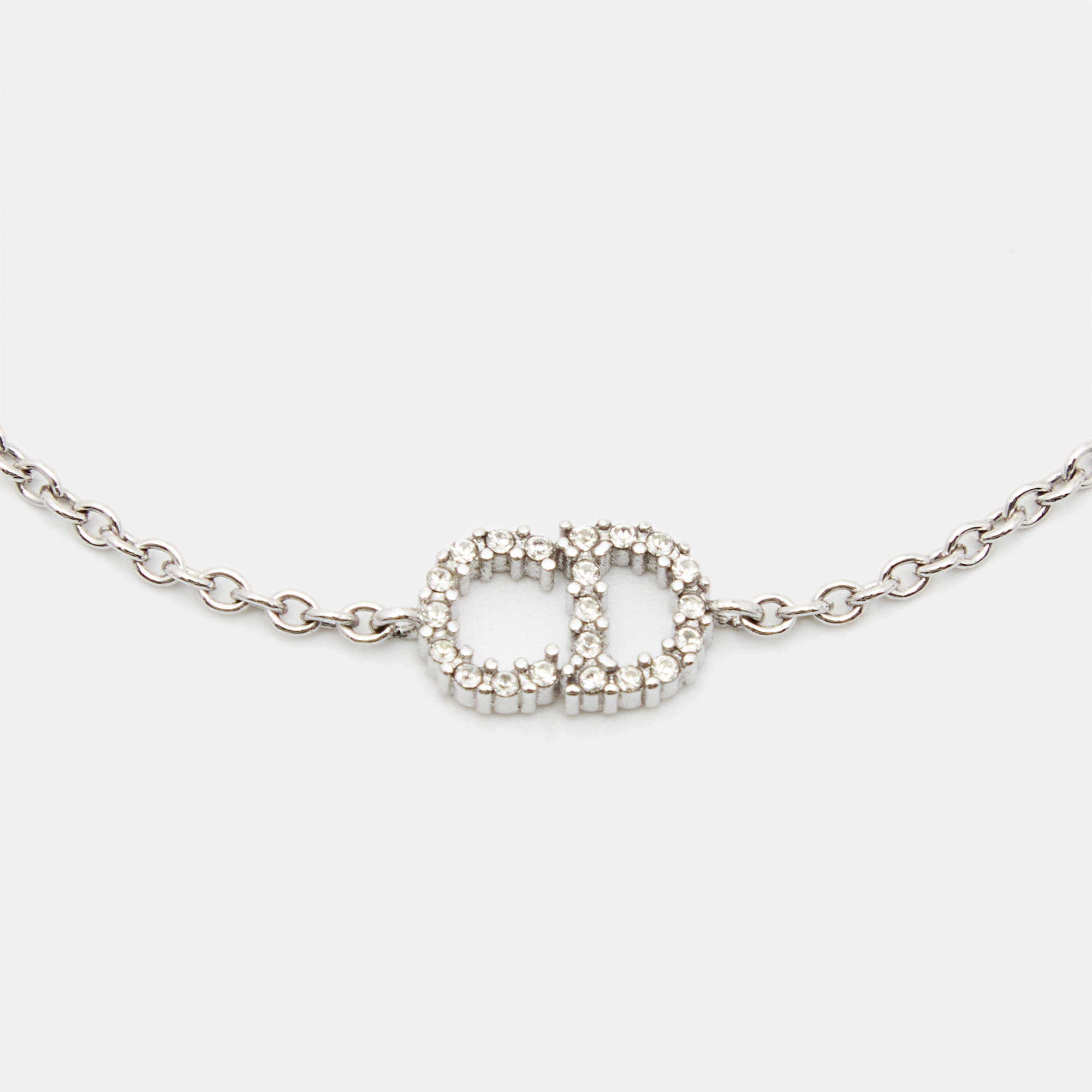 

Dior CD Crystal Silver Tone Bracelet