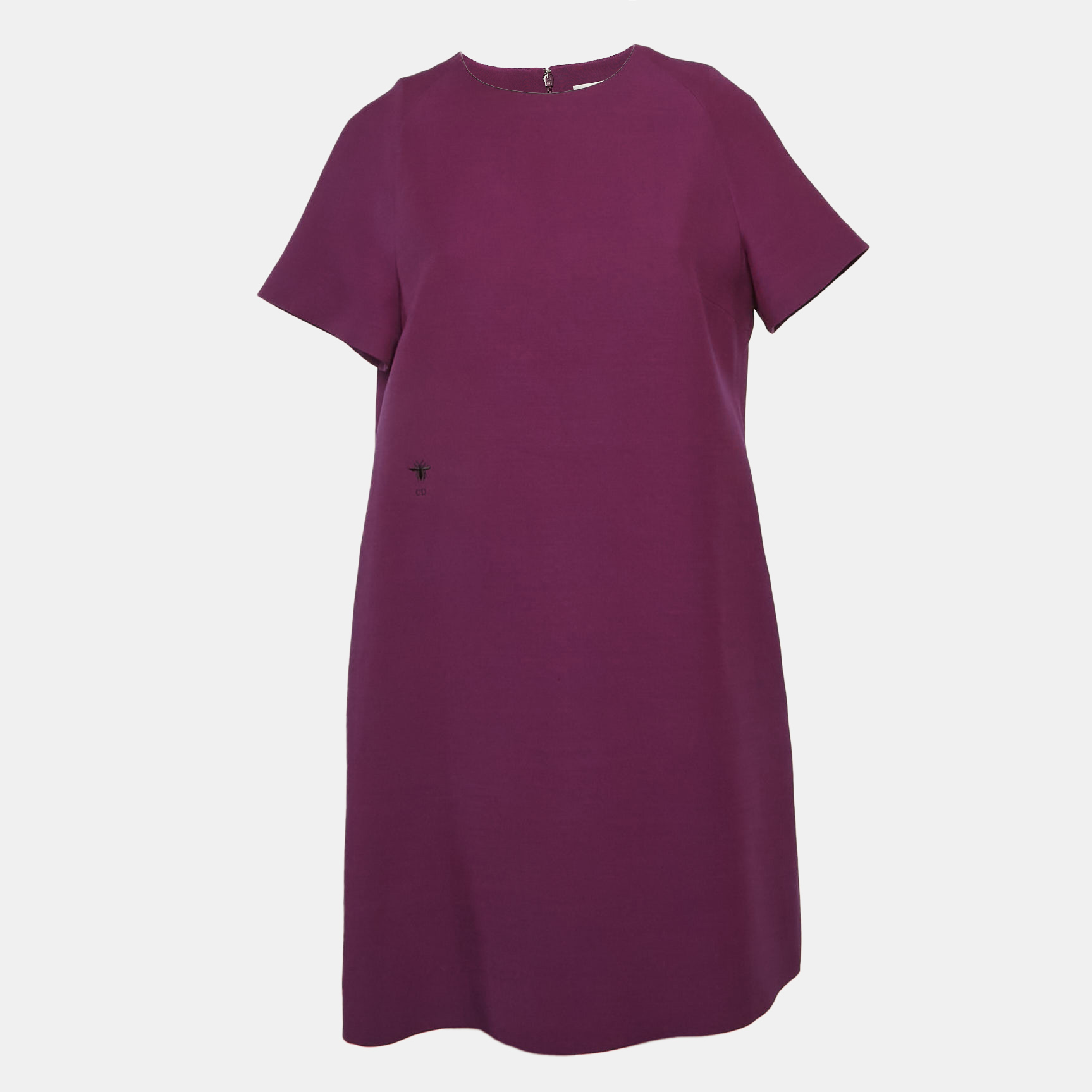 

Christian Dior Purple Wool Blend Shift Dress L