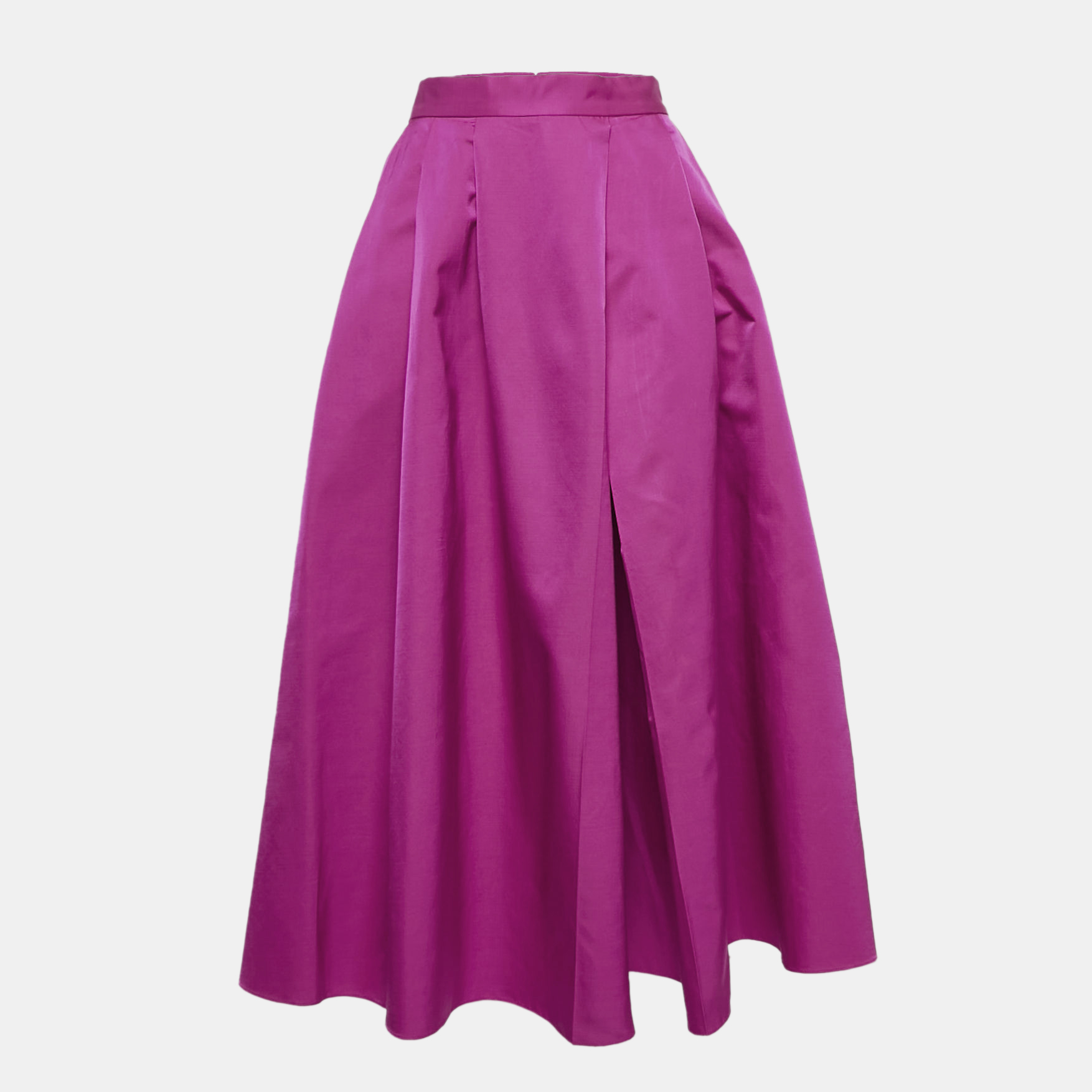 

Dior Pink Wool and Silk Blend Pleated Midi Skirt XL