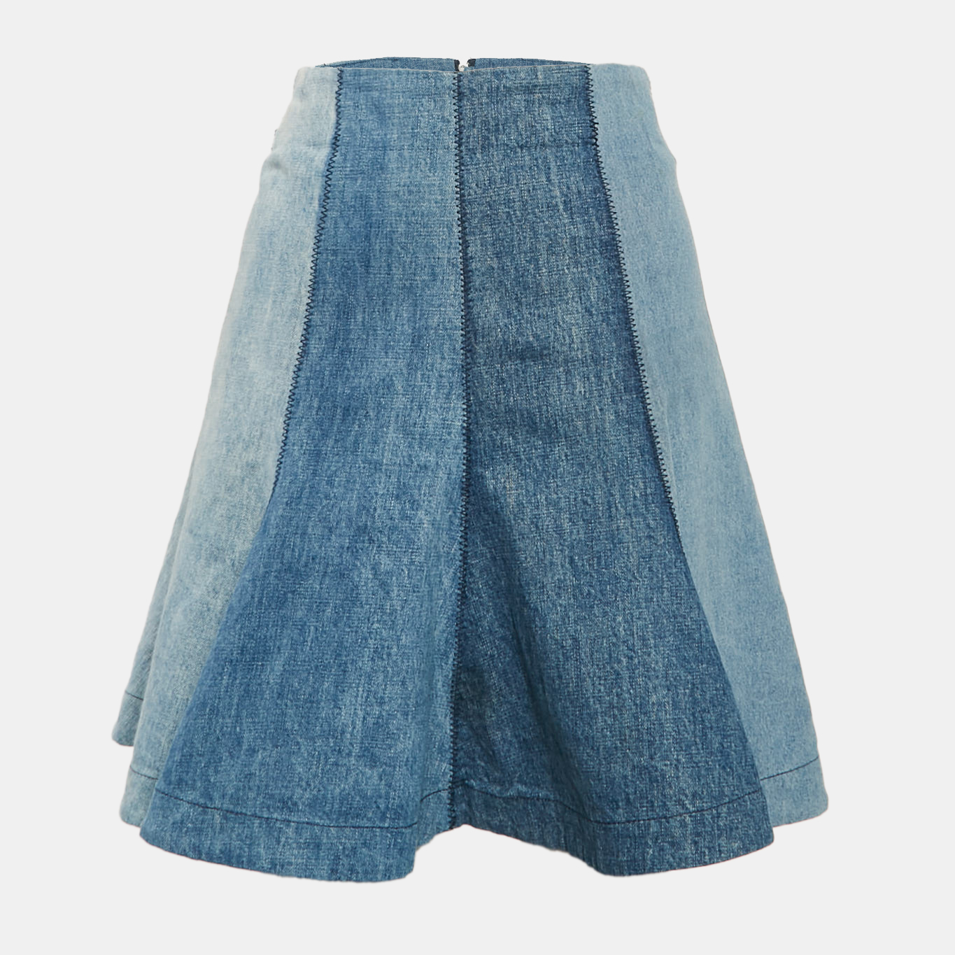 

Dior Blue Paneled Denim High-Waist Mini Skirt S