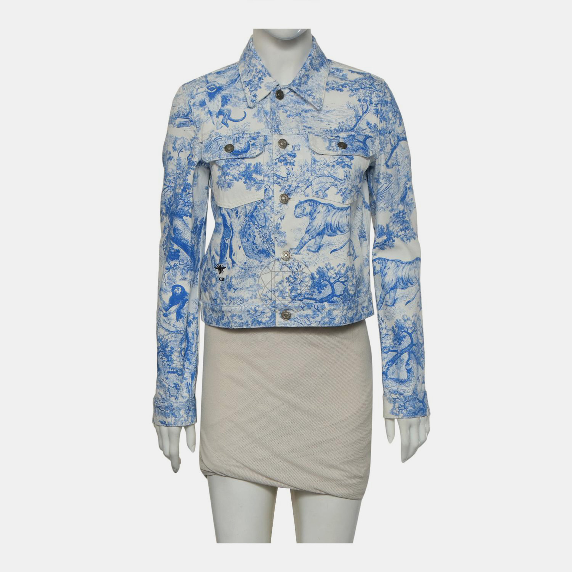 Christian Dior Dioriviera Printed Denim Jacket 