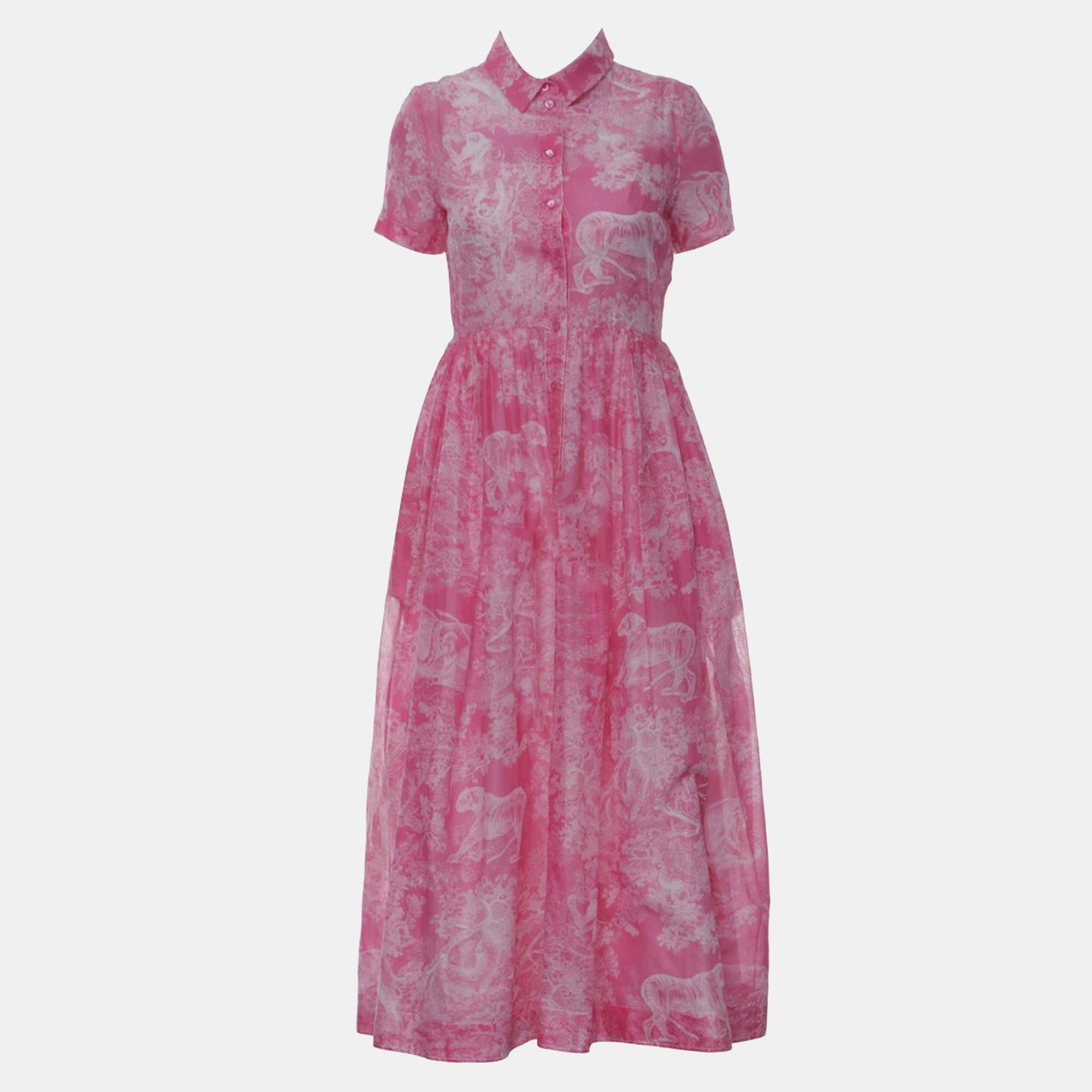 

Christian Dior Robe Mi-Longue Dioriviera Dress, Pink