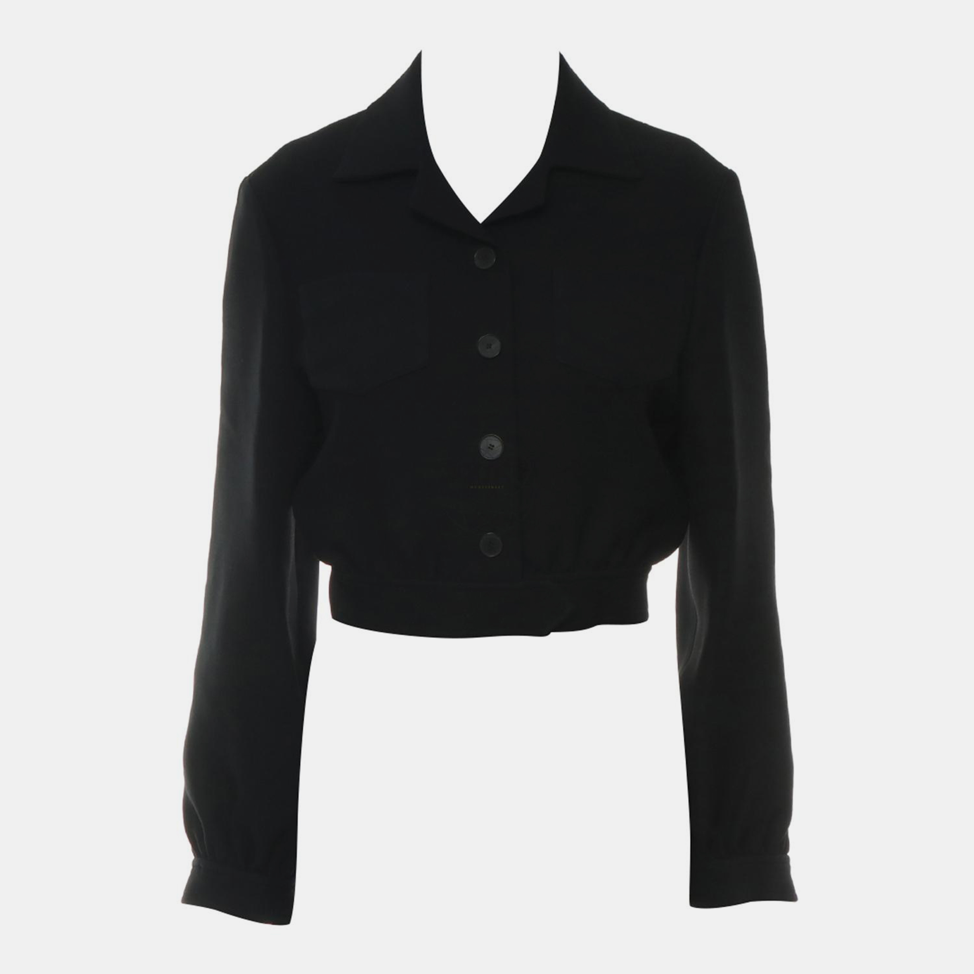 

Christian Dior Pocket Cropped Jacket, Black