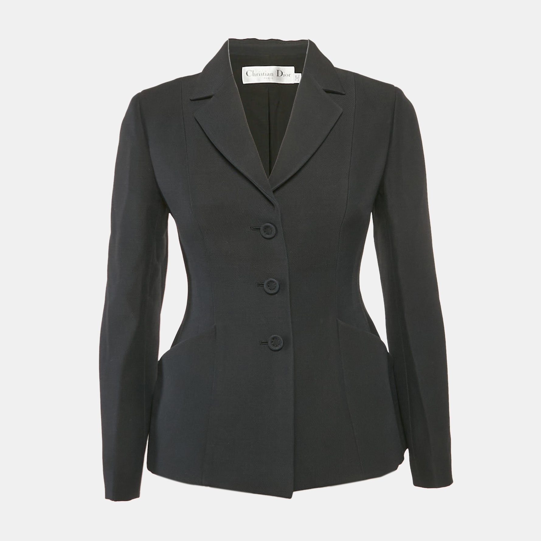 

Dior Black Wool Blend Single Breasted Blazer S