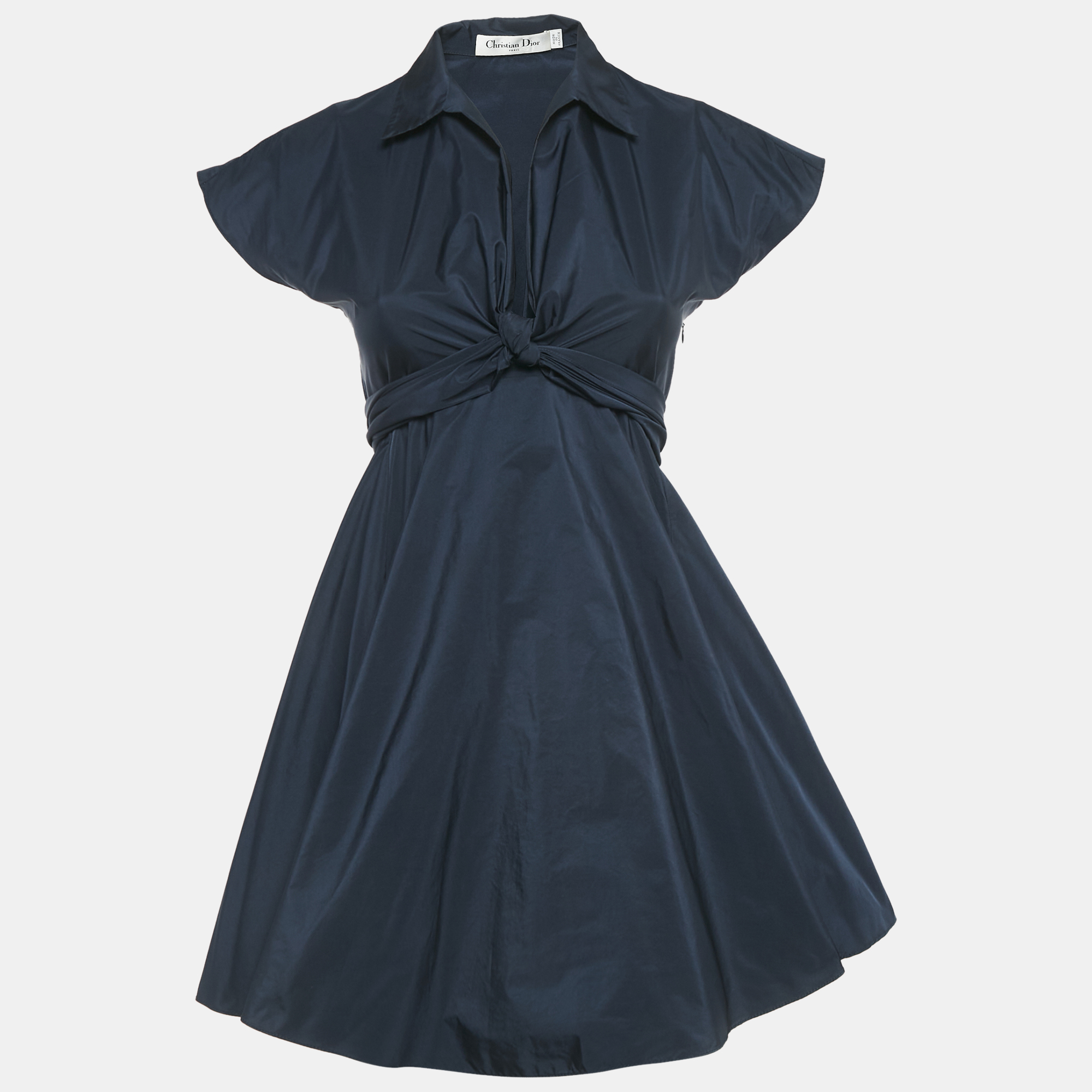 

Dior Blue Synthetic Tie-Up Detail Mini Dress S