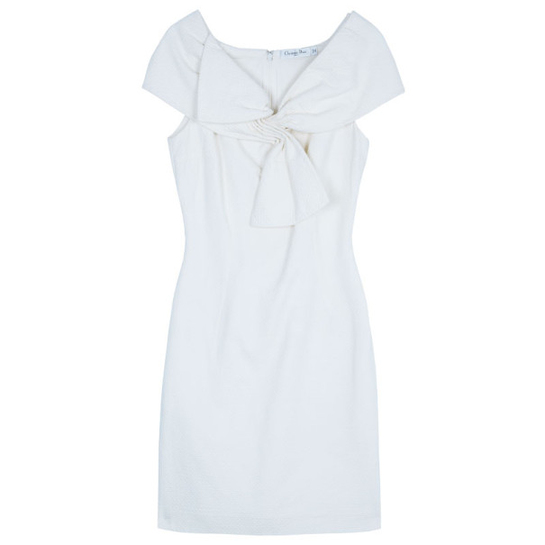 مملوكة مسبقًا Dior White Off-Shoulder Dress M